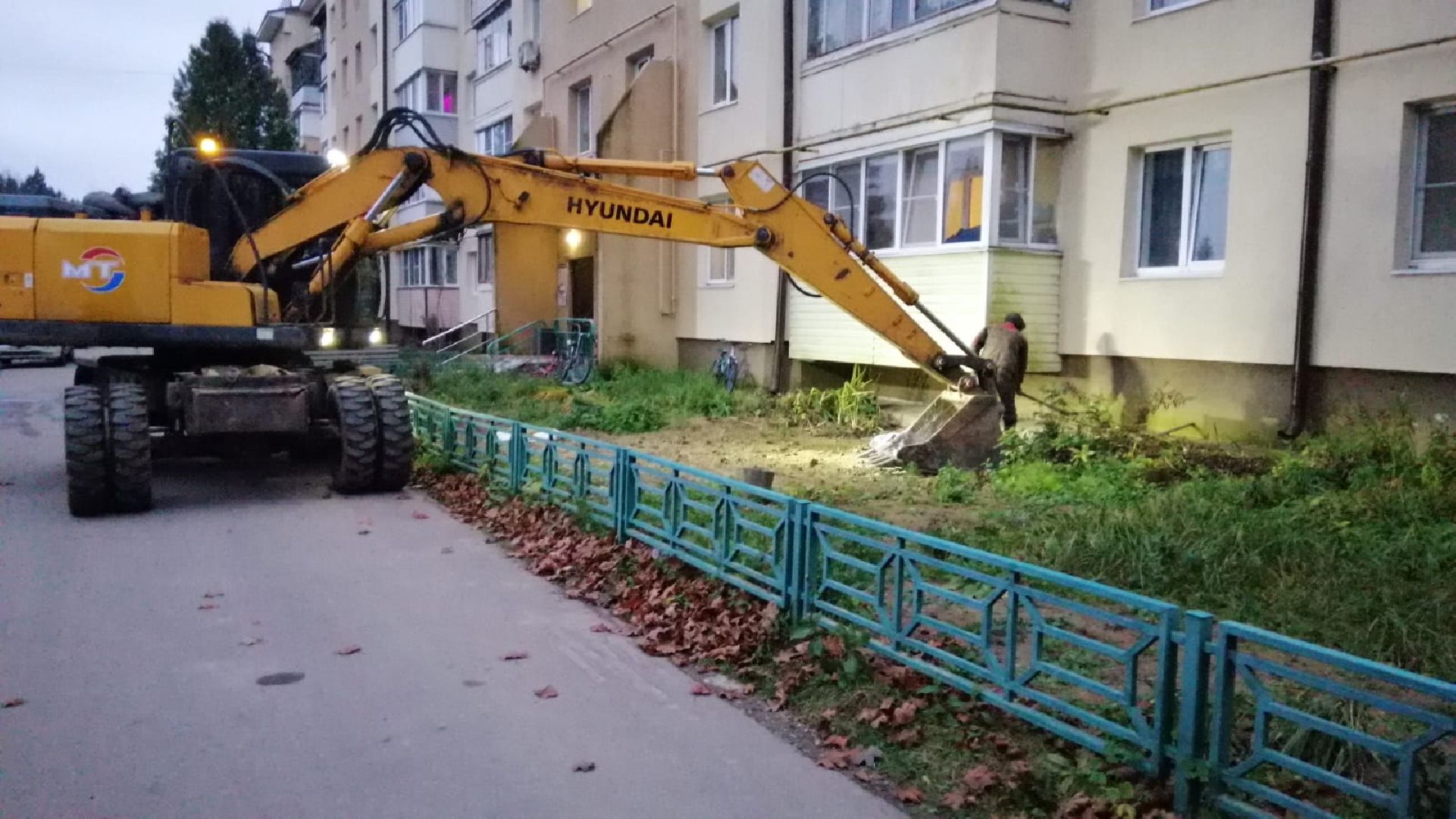городской округ восход, жкх, благоустройство, отмостка, отмостка дома,