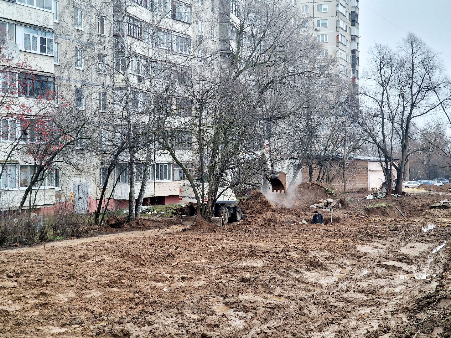 воскресенск, авария на трубопроводе,