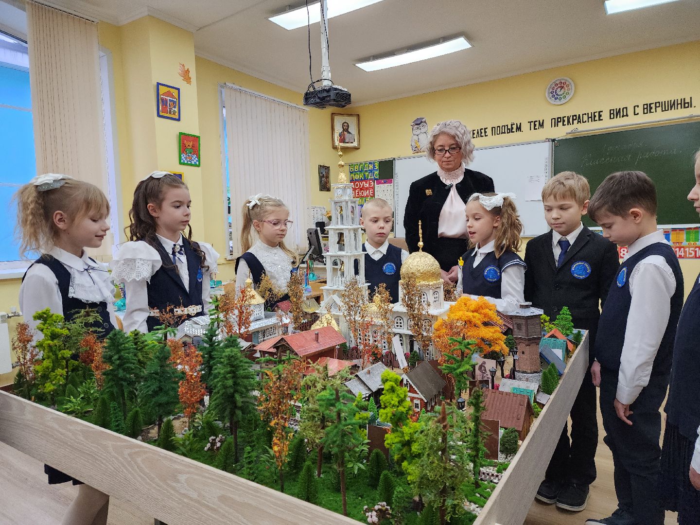 ногинск, макет, город, школьники, память, образование,