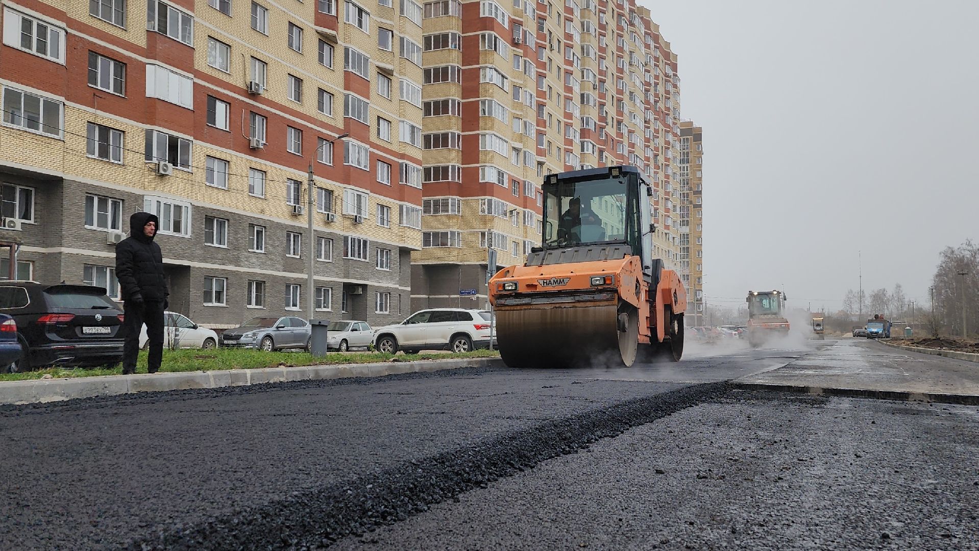 дороги, строительство дороги, лосино-петровский,