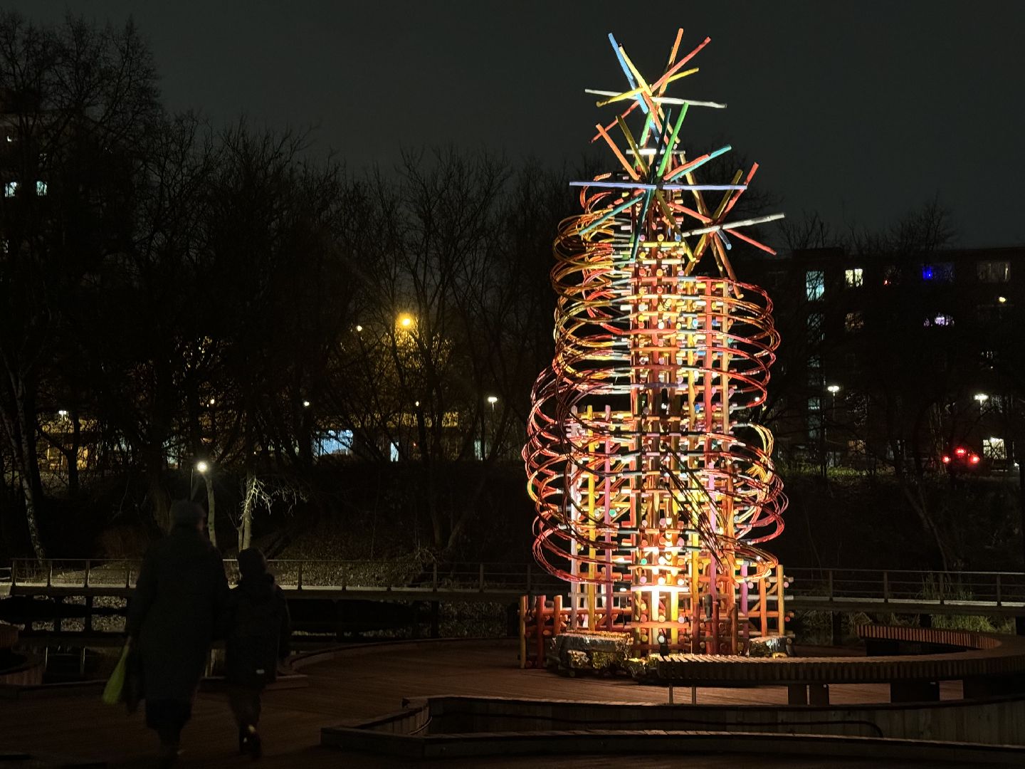 елка, тарычевский пруд, брусника, ленинский городской округ, новогоднее оформление,