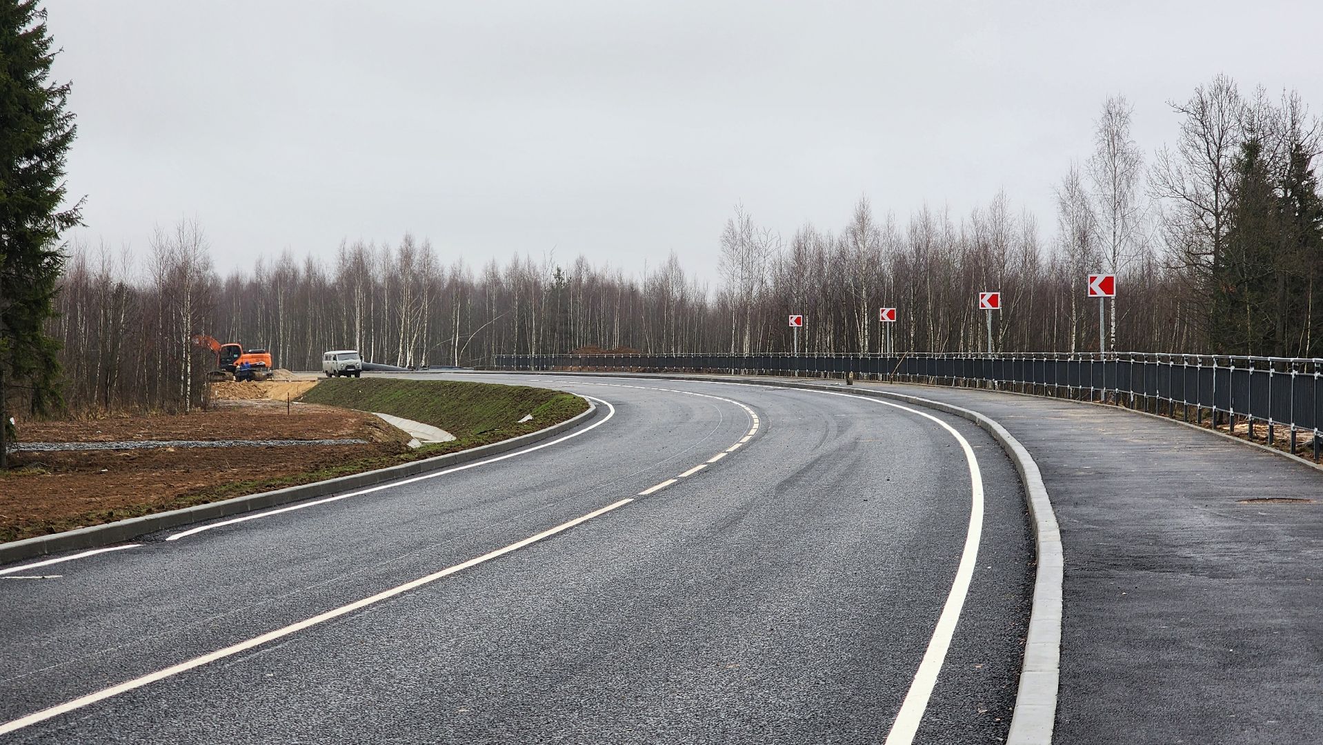 шумозащитные экраны, Лобня, северный подъезд, Дорога,