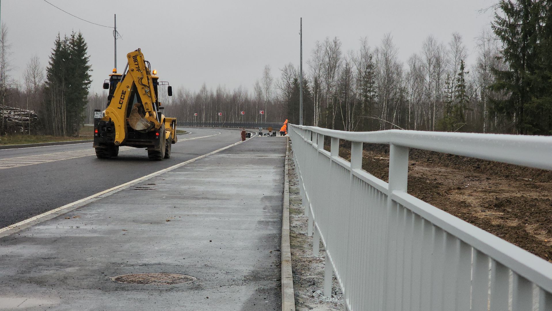 шумозащитные экраны, Лобня, северный подъезд, Дорога,