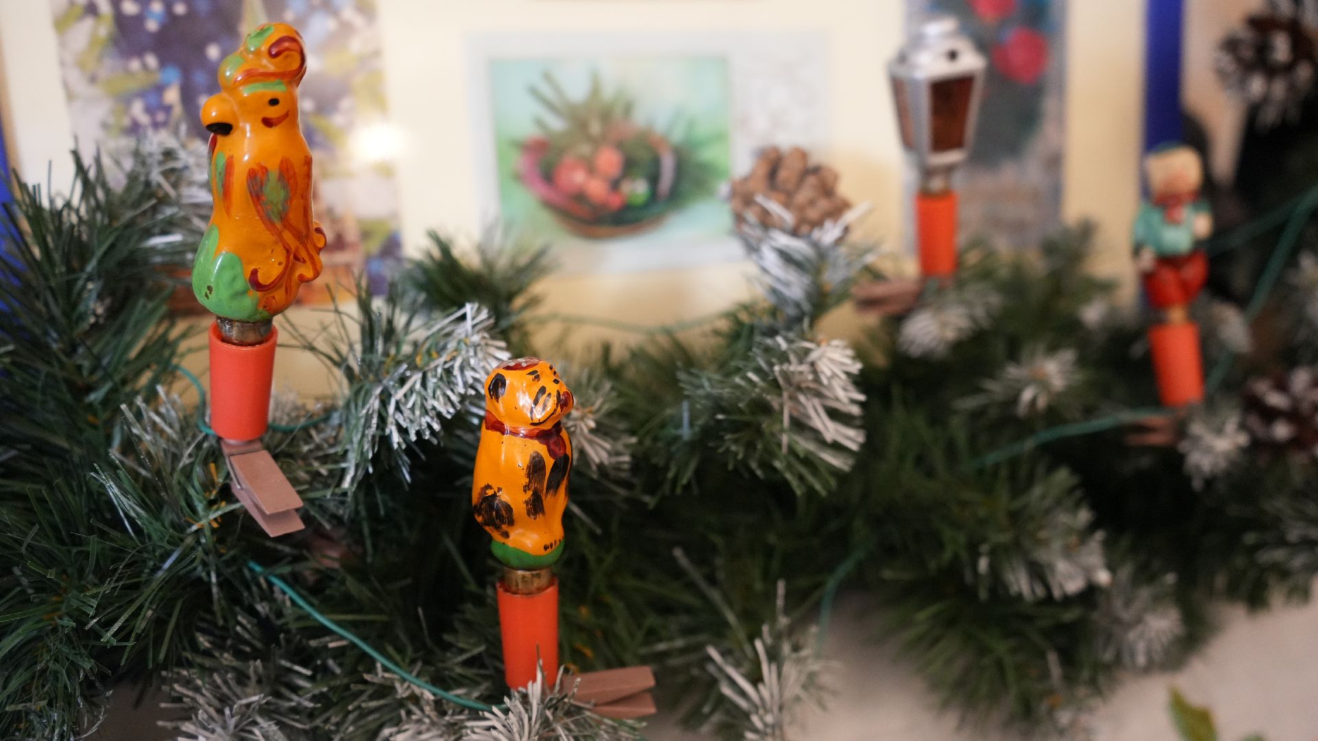 новый год,  старые игрушки,