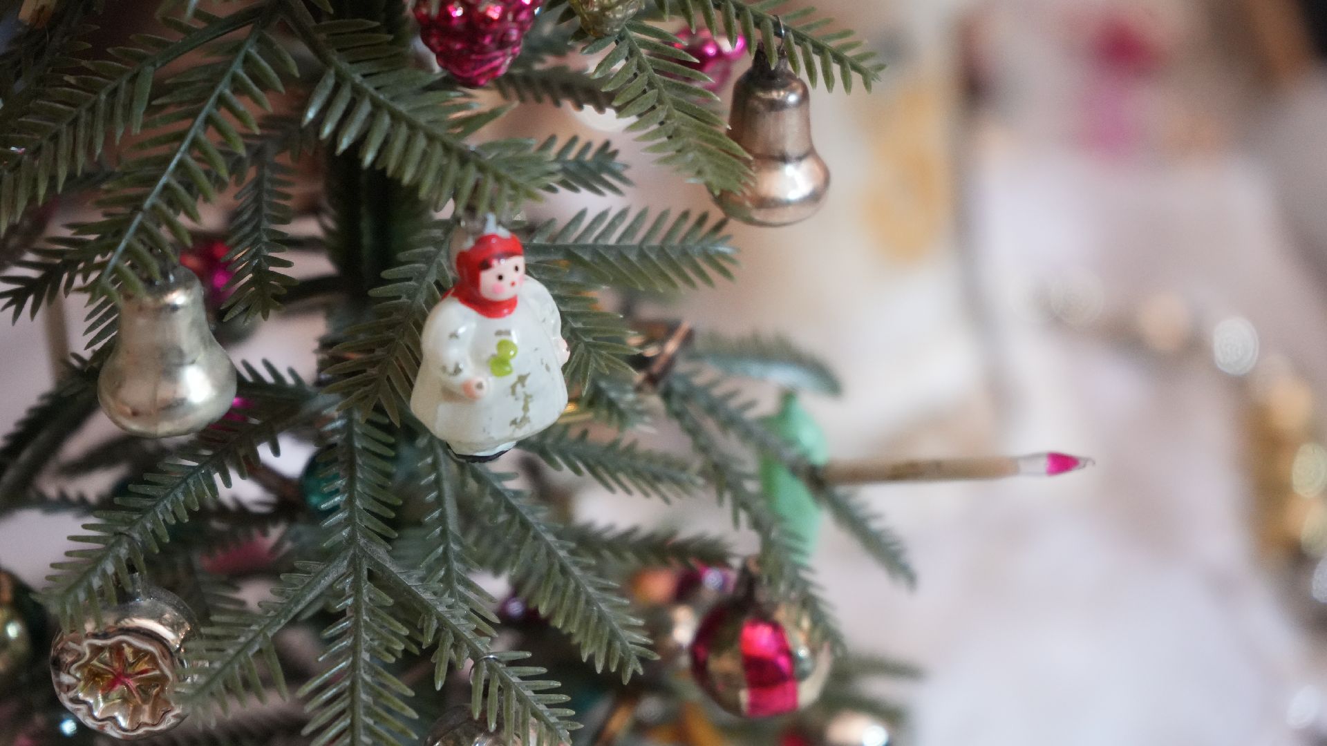 новый год,  старые игрушки,