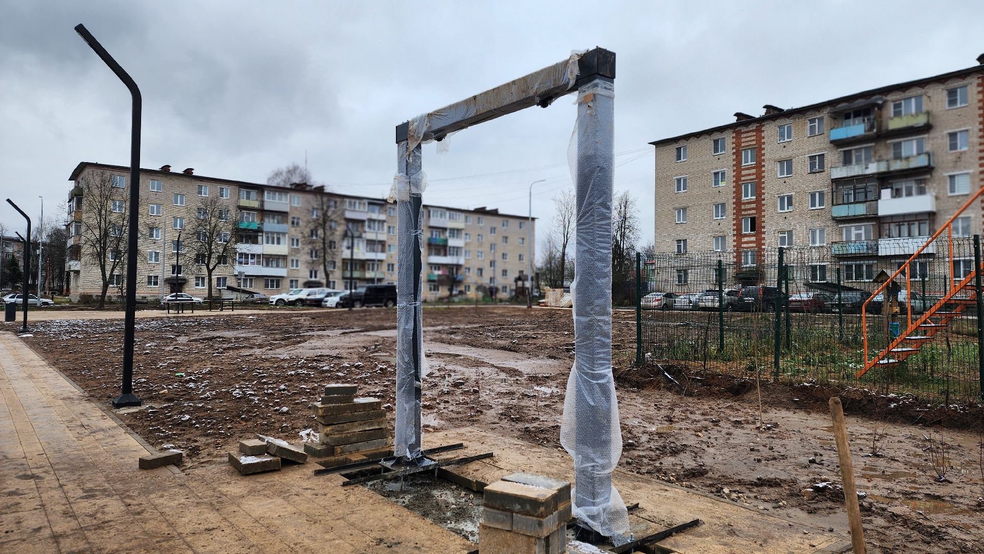 клин, поселок 31 октября, семейный сквер, благоустройство,