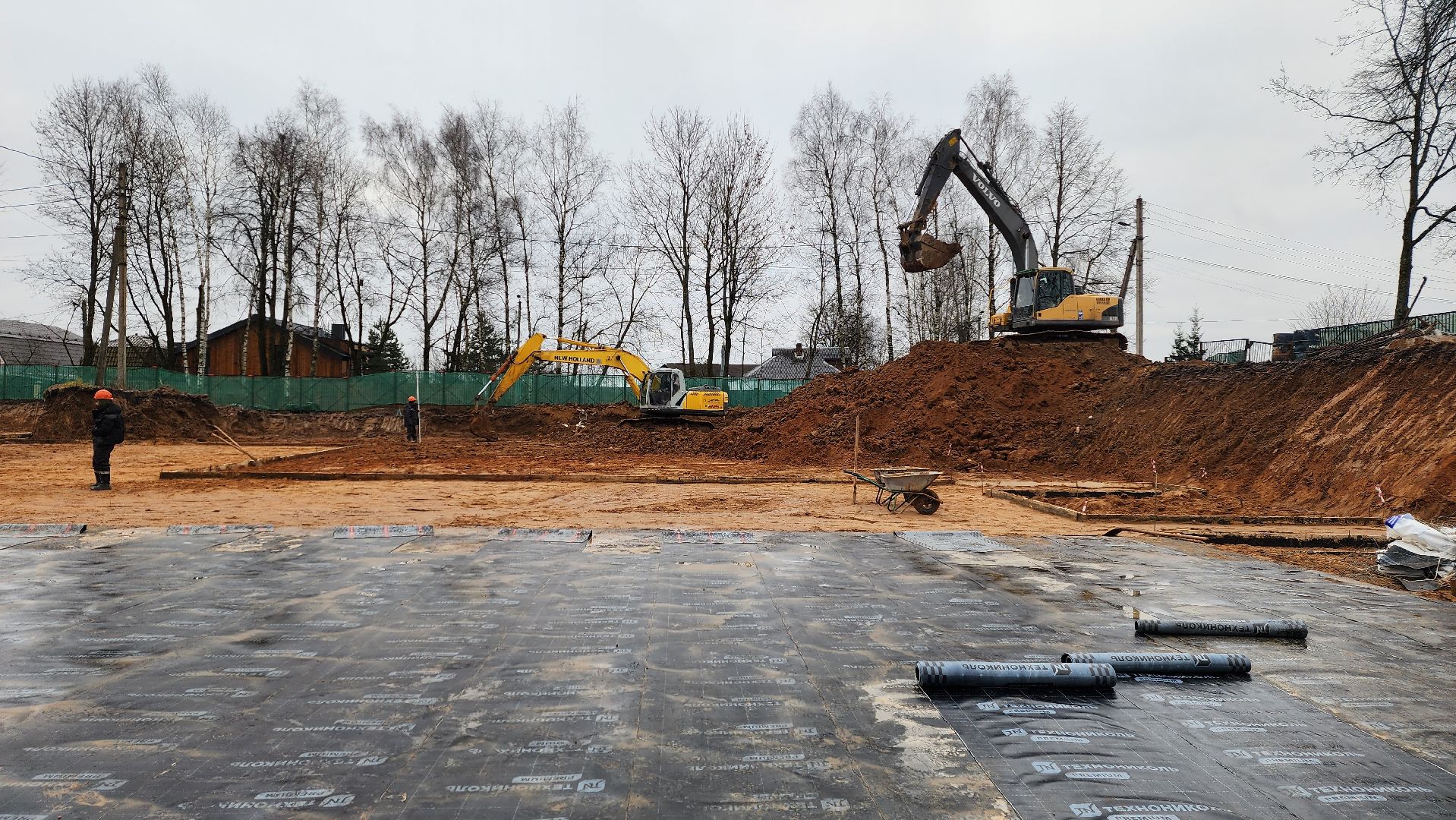 истра, строительство школы, стройка,