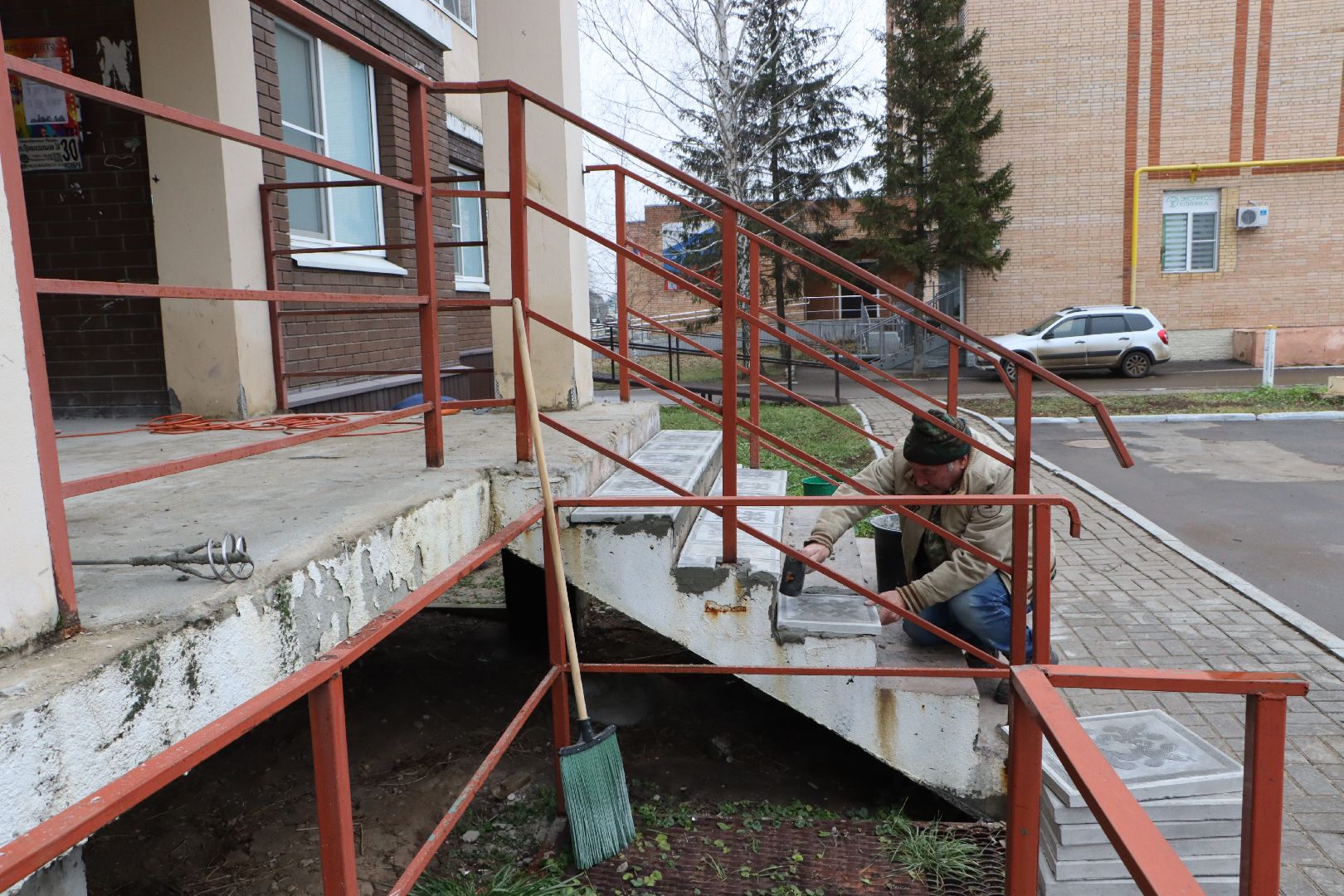 серебряные пруды, жкх, ремонт ступеней,