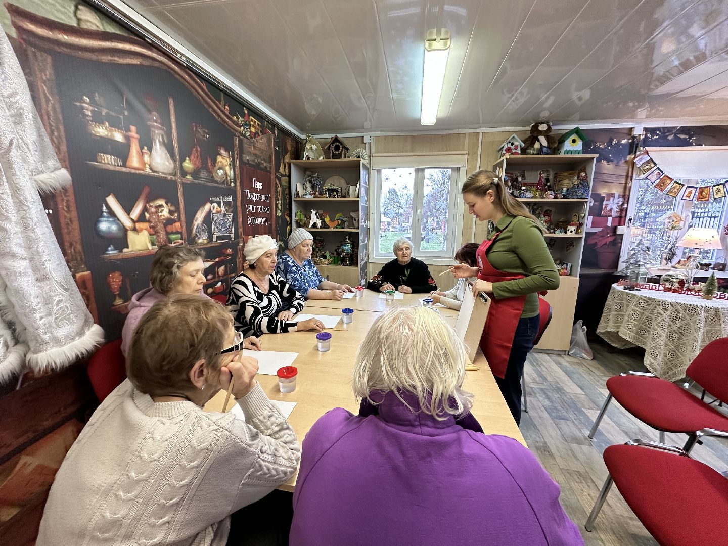 сергиво-посадский городской округ, хотьково, парк покровский, мастер класс, рисунки, активное долголетие,
