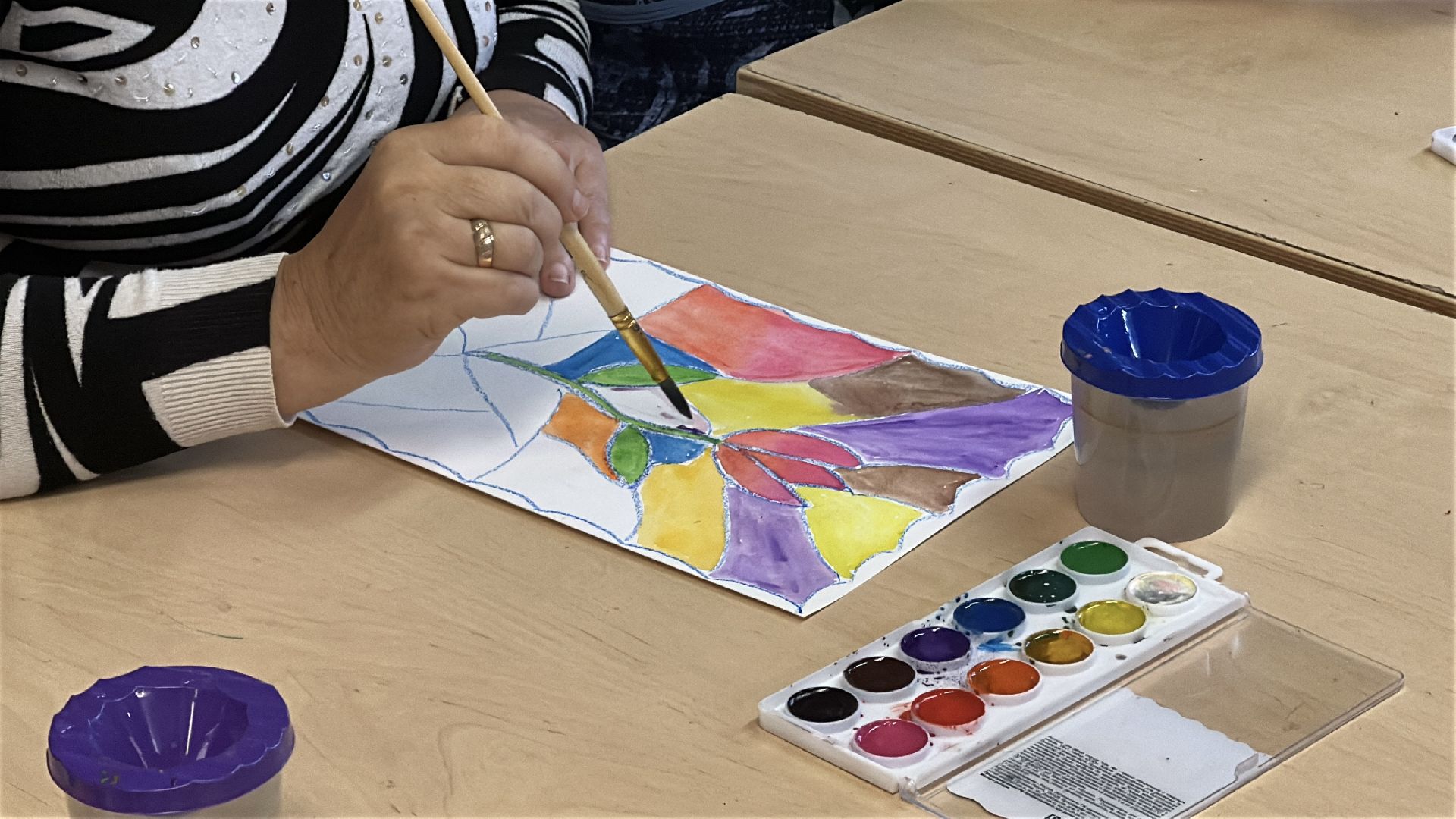 сергиво-посадский городской округ, хотьково, парк покровский, мастер класс, рисунки, активное долголетие,