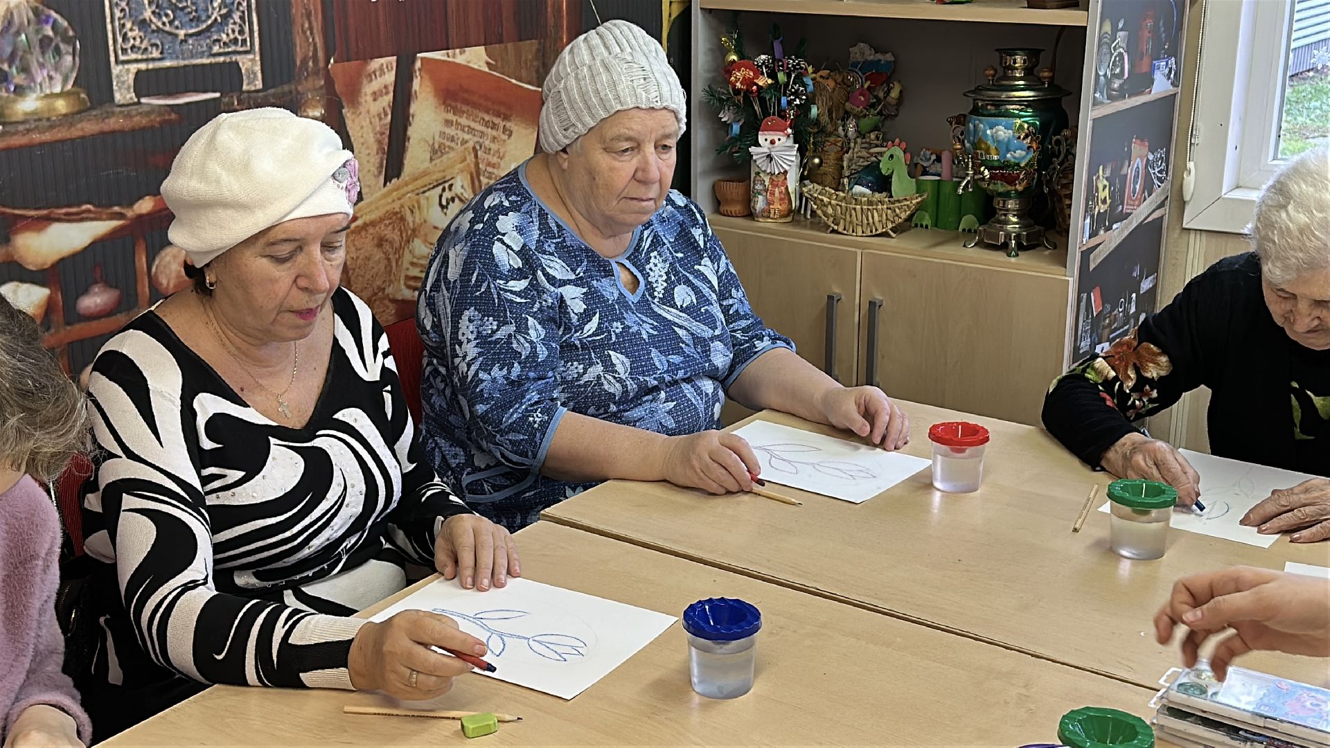 сергиво-посадский городской округ, хотьково, парк покровский, мастер класс, рисунки, активное долголетие,