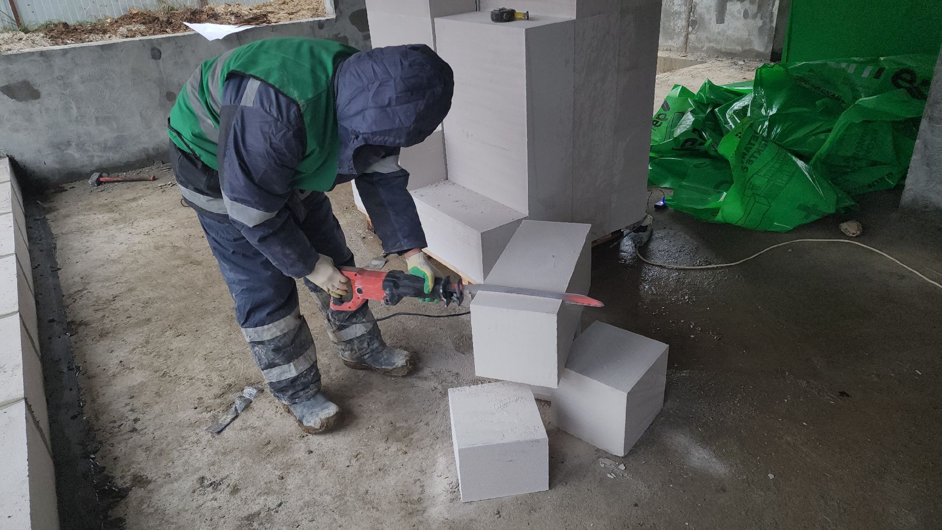 Зарайск, Строительство, Новый дом для переселенцев, Строительство нового дома,