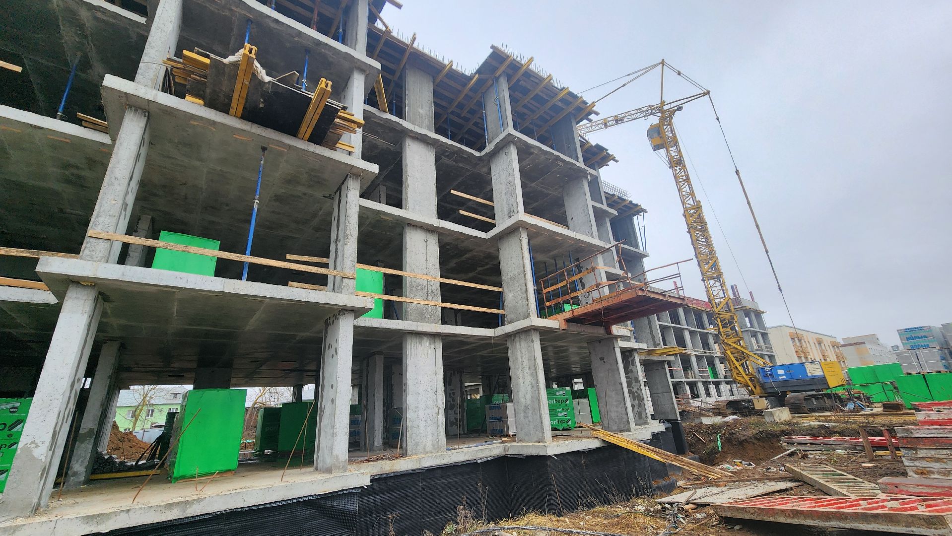 Зарайск, Строительство, Новый дом для переселенцев, Строительство нового дома,