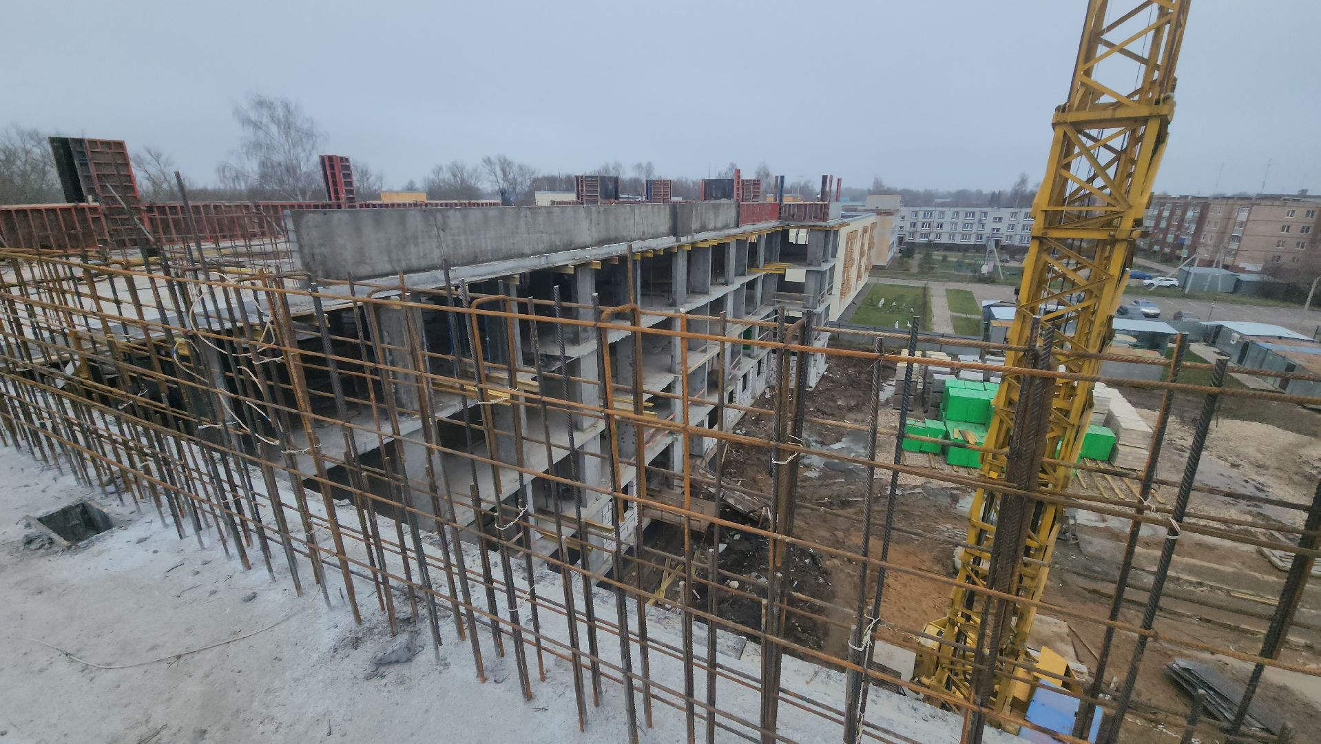 Зарайск, Строительство, Новый дом для переселенцев, Строительство нового дома,