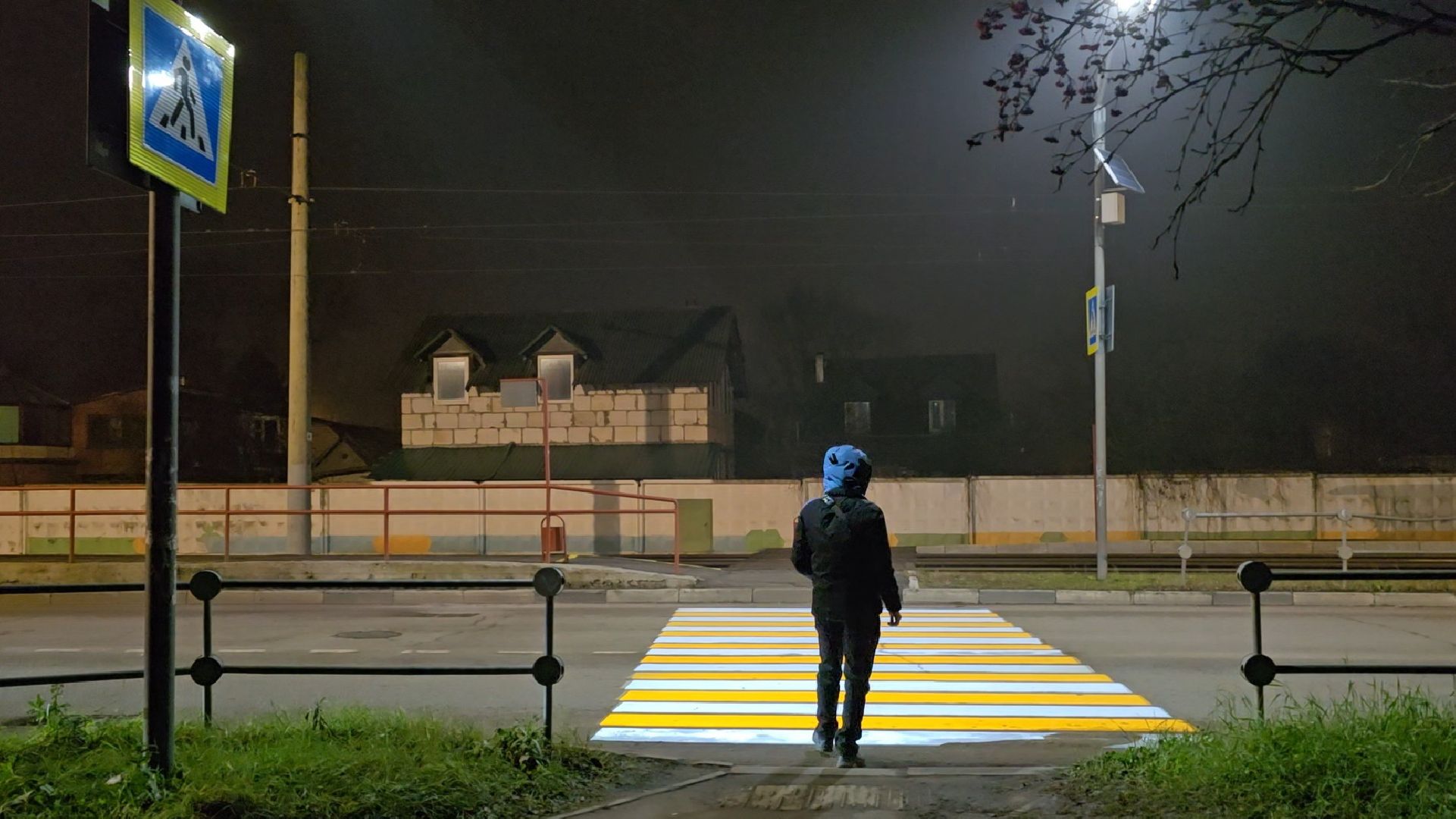 Коломна, проекционный пешеходный переход,