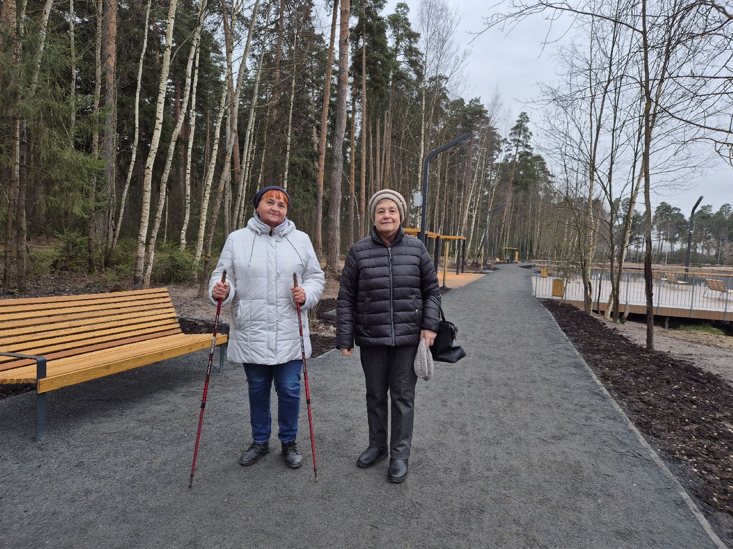 благоустройство парка, лесопарк стрелки, орехово-зуево,