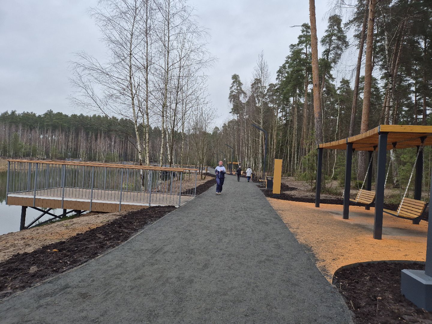 благоустройство парка, лесопарк стрелки, орехово-зуево,