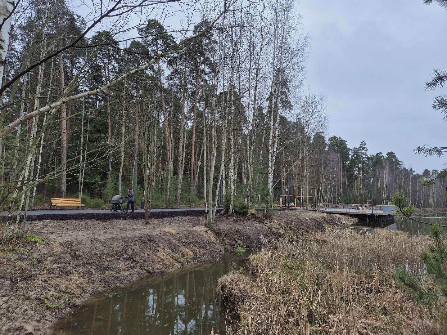 благоустройство парка, лесопарк стрелки, орехово-зуево,