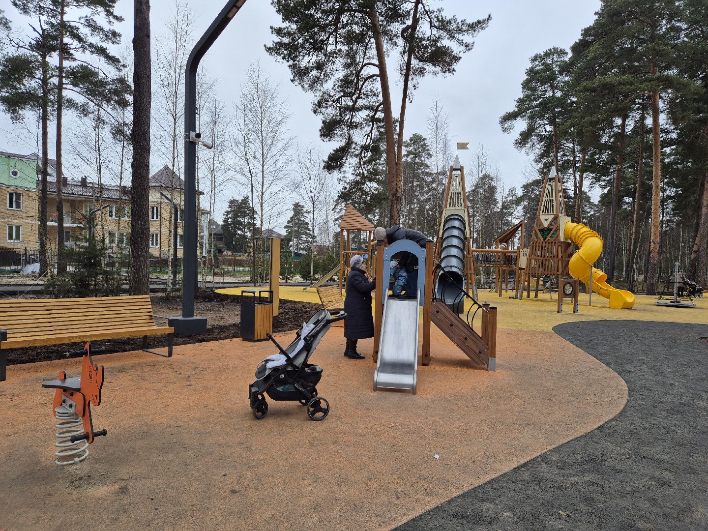 благоустройство парка, лесопарк стрелки, орехово-зуево,