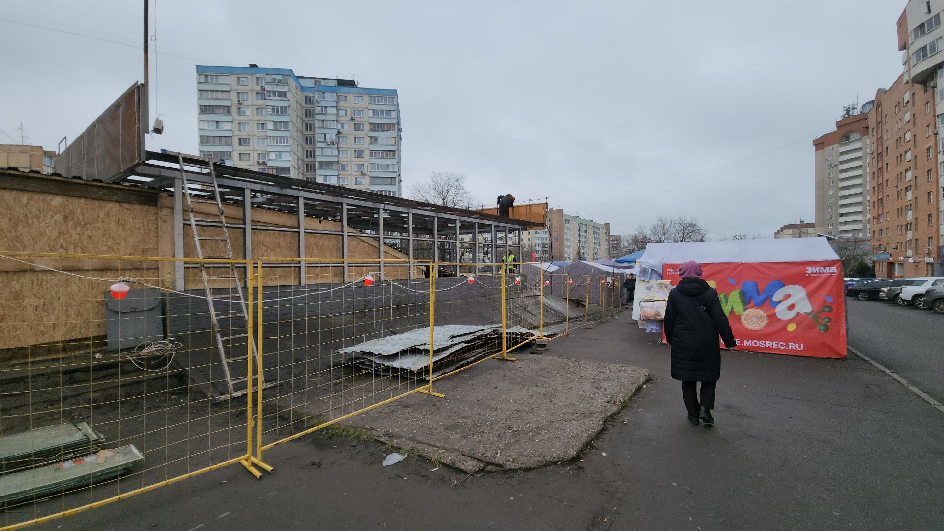 ремонт, подземный переход,