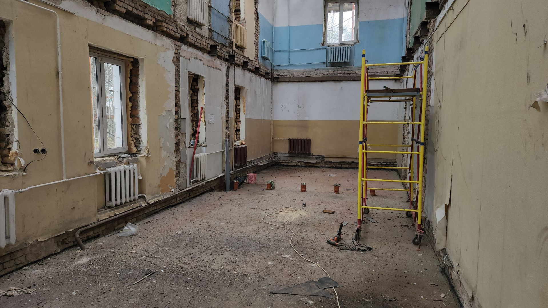 кашира, детская школа искусств, капитальный ремонт, демонтажные работы, образование,