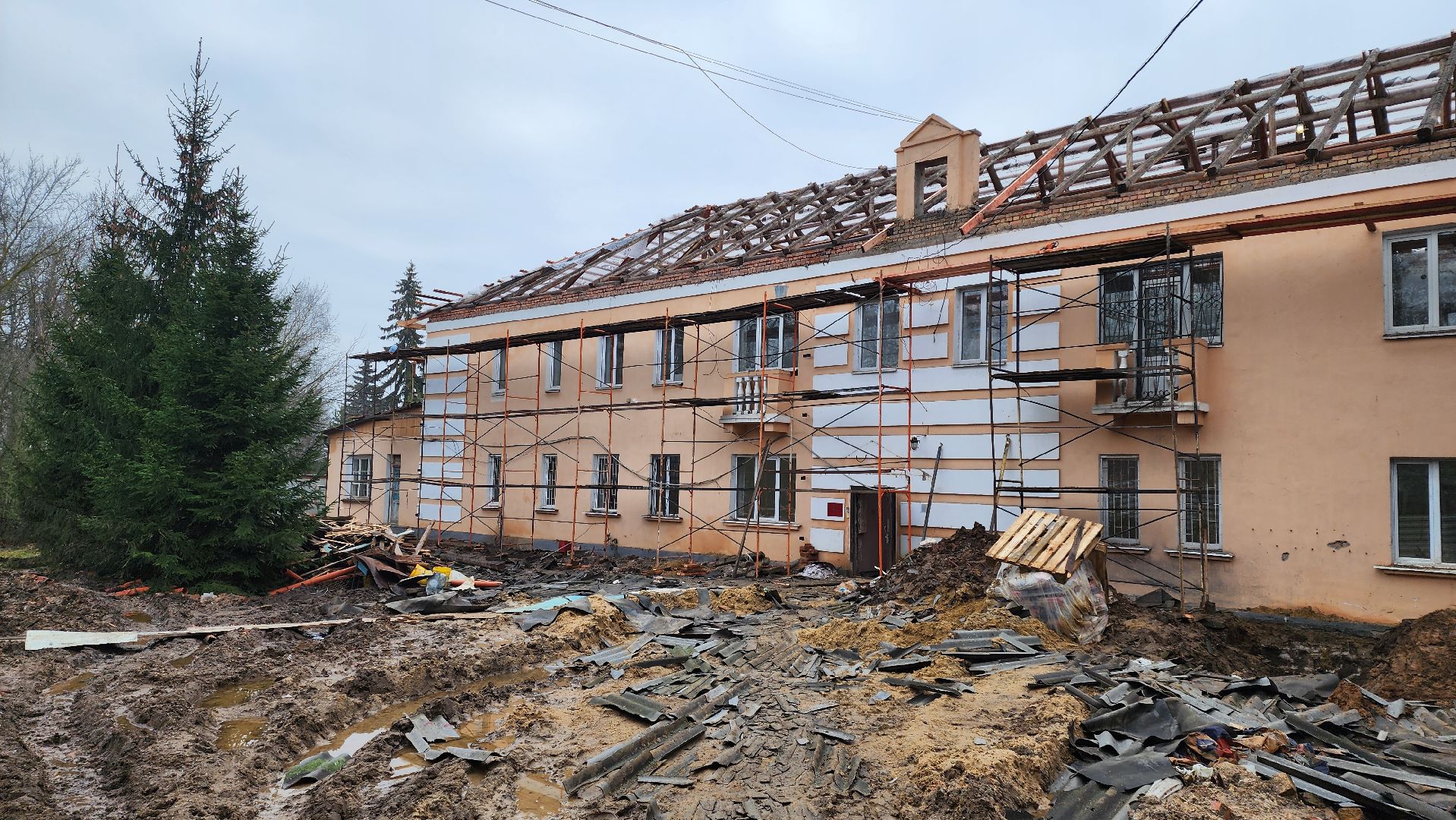 кашира, детская школа искусств, капитальный ремонт, демонтажные работы, образование,