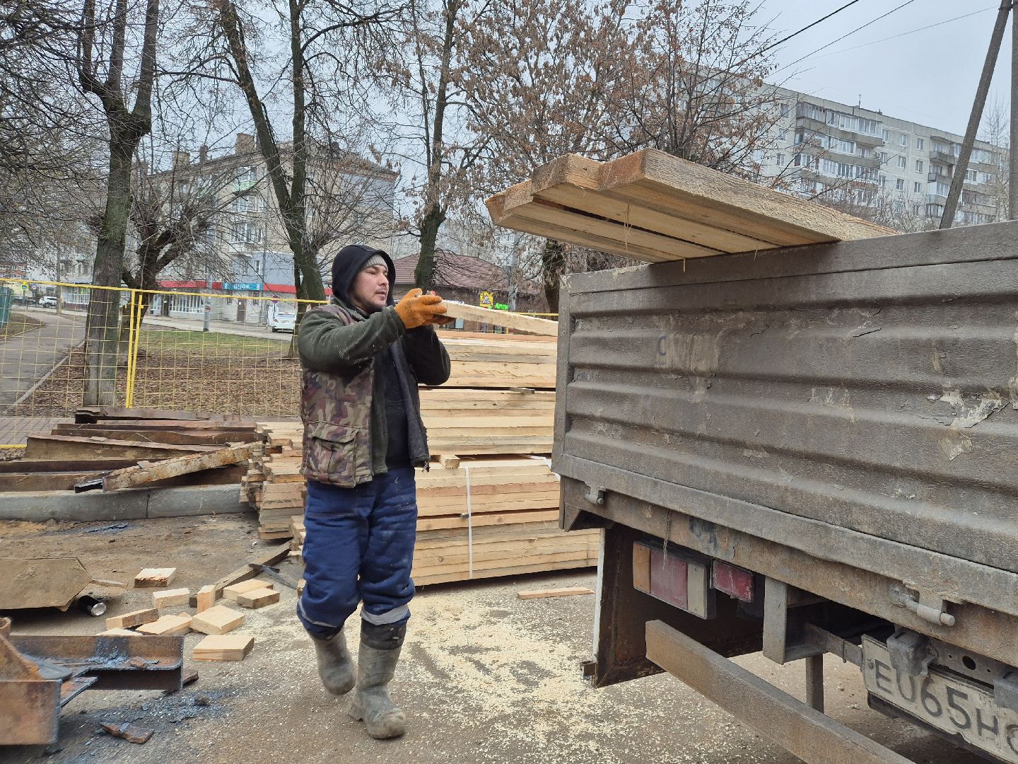 ремонт канализационного трубопровода, орехово-зуево, благоуйстройство,