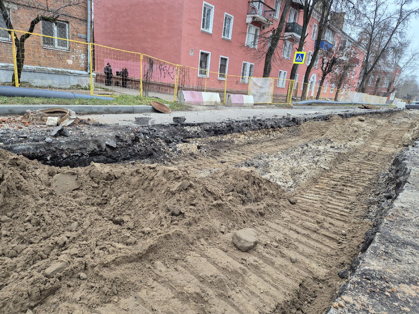 ремонт канализационного трубопровода, орехово-зуево, благоуйстройство,