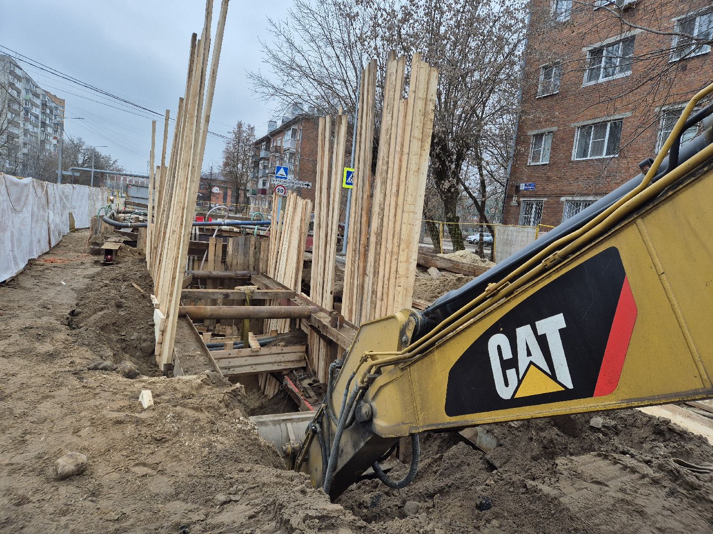 ремонт канализационного трубопровода, орехово-зуево, благоуйстройство,