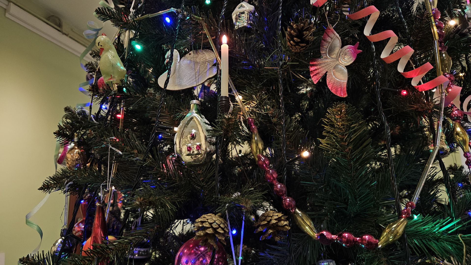 долгопрудный, долгопрудненский историко-художественный музей, елочная игрушка, новогодняя елка, история игрушки, советская игрушка,