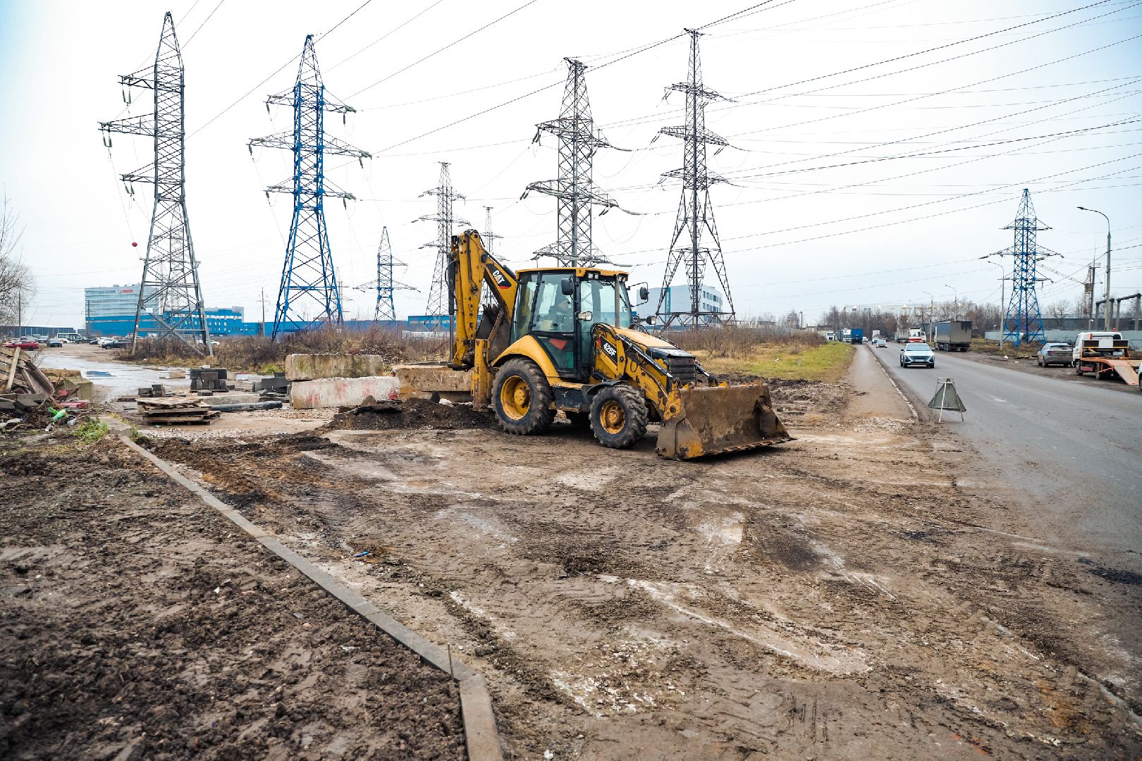 дорога, ремонт, авто, пешеход,