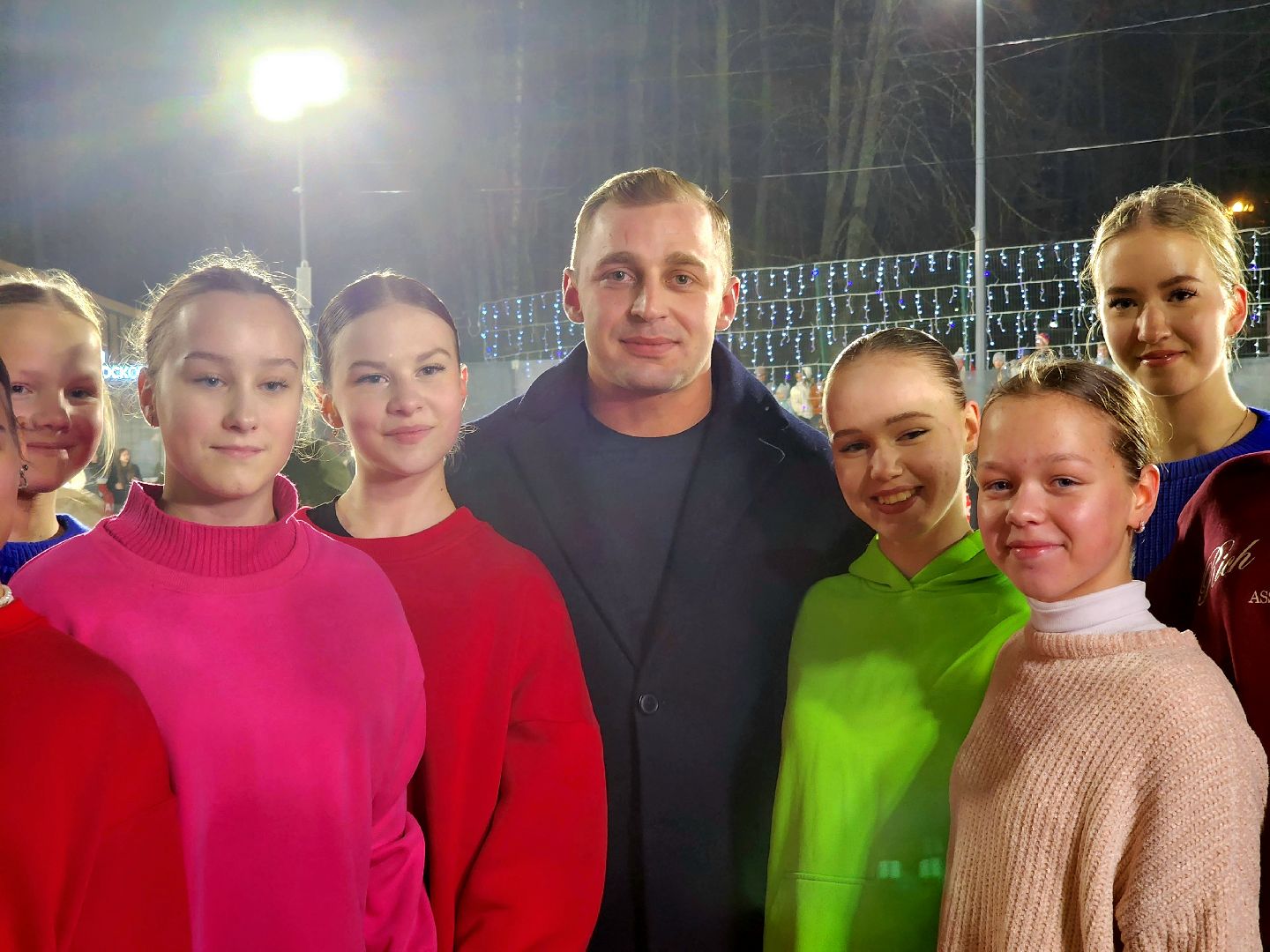 солнечногорск , каток, зима, лед,