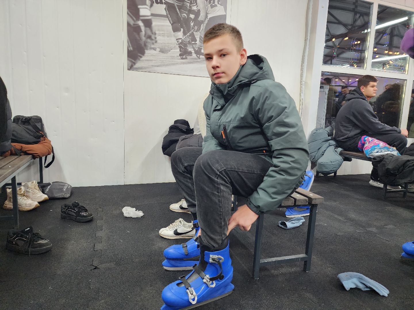 солнечногорск , каток, зима, лед,