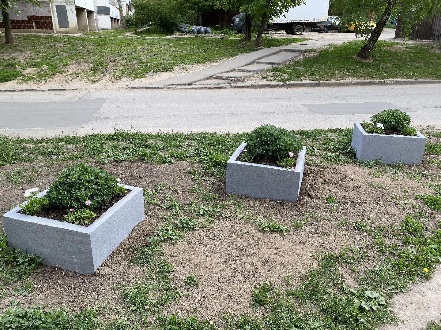 Чехов, клумбы, вазоны, ЖКХ, МКД, жители