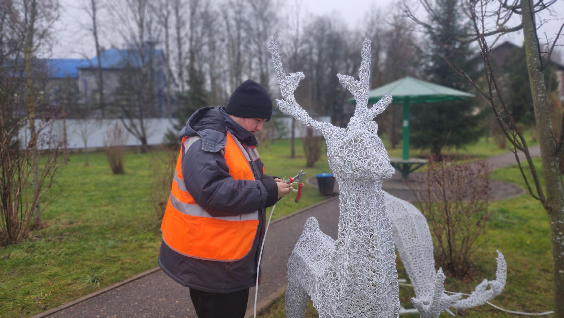 клин, поселок зубово, новогодние арт-объекты, резонит,
