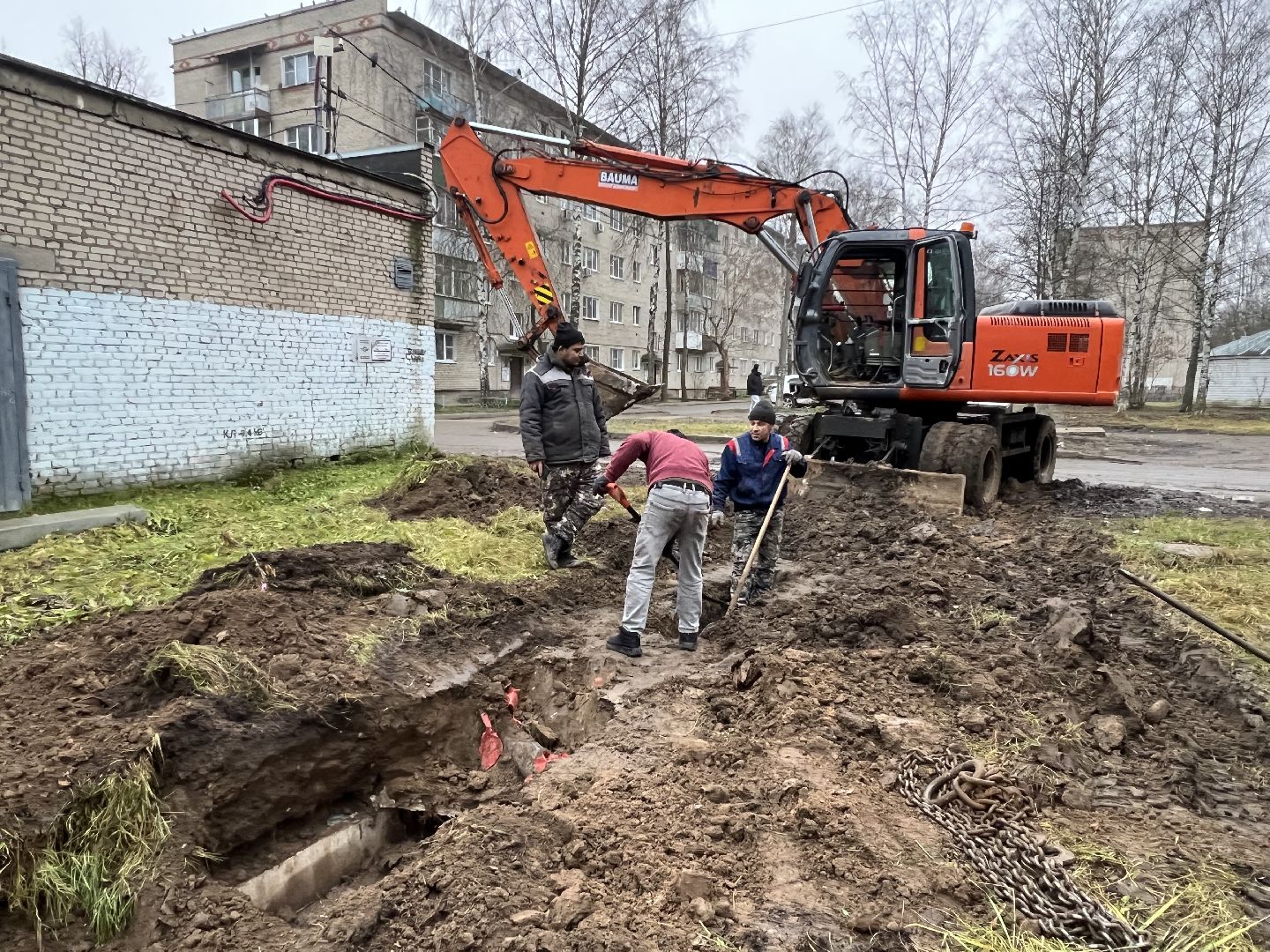Ремонт теплотрассы Запркдня , талдомский городской округ, теплотрасса талдом, Тепло в Запрудне ,