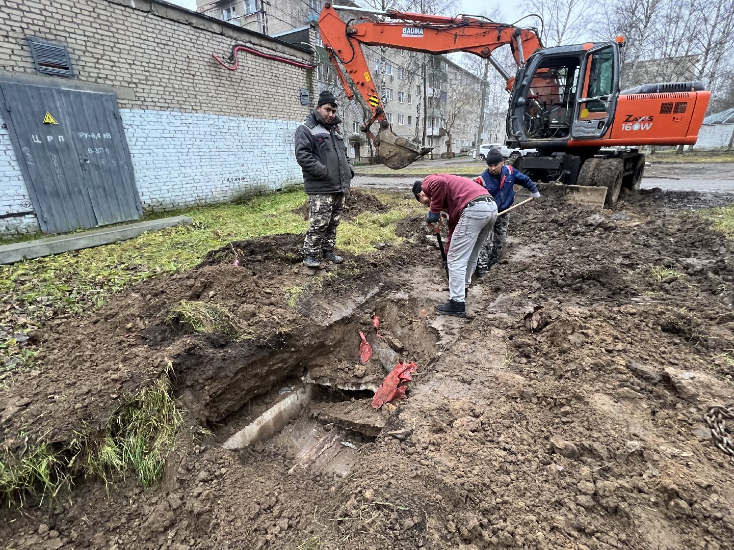 Ремонт теплотрассы Запркдня , талдомский городской округ, теплотрасса талдом, Тепло в Запрудне ,