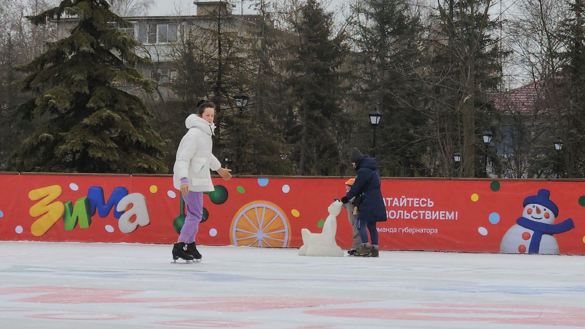 истра, каток, зима в подмосковье,