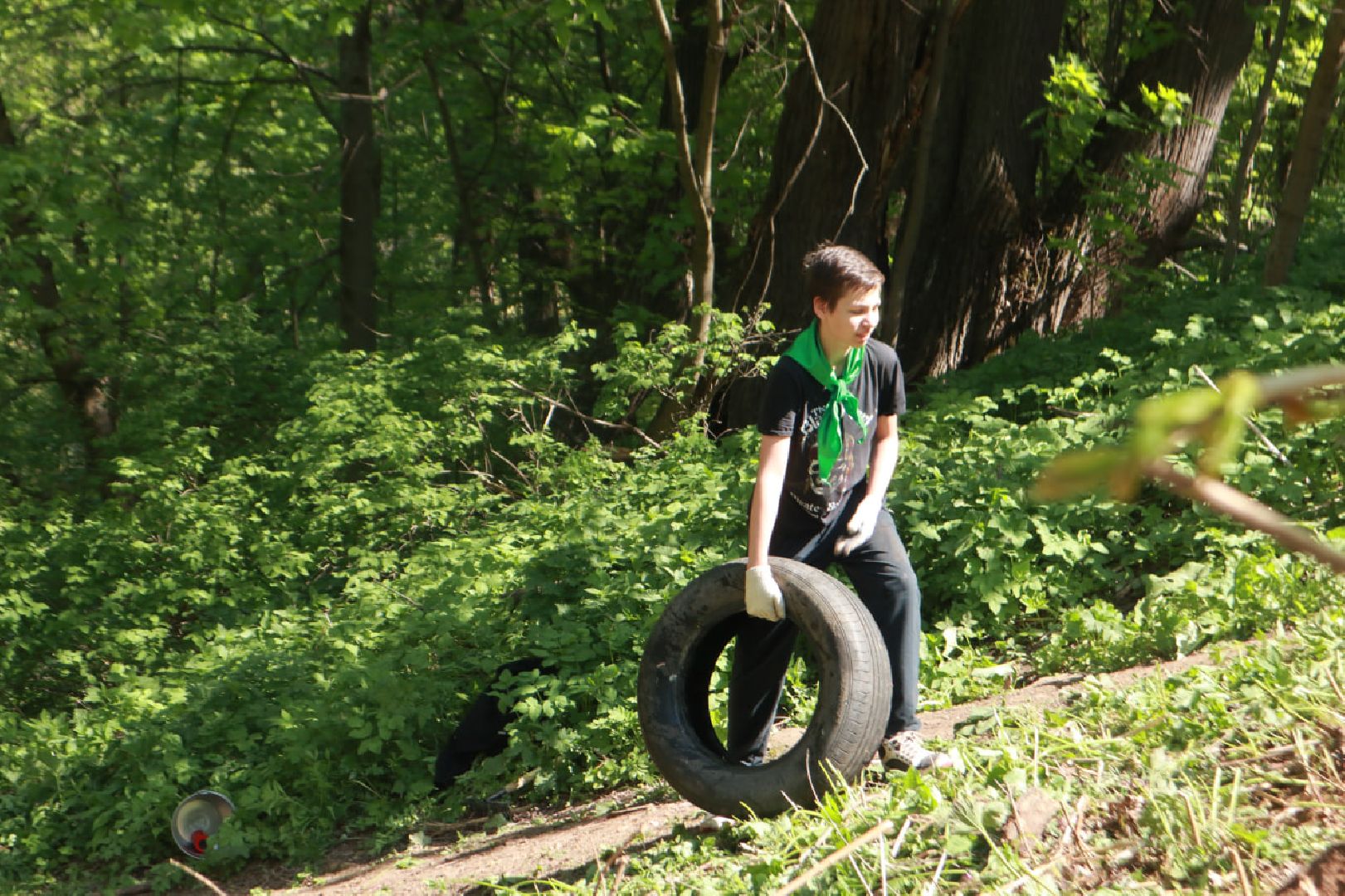 Пущино, волонтеры, субботник