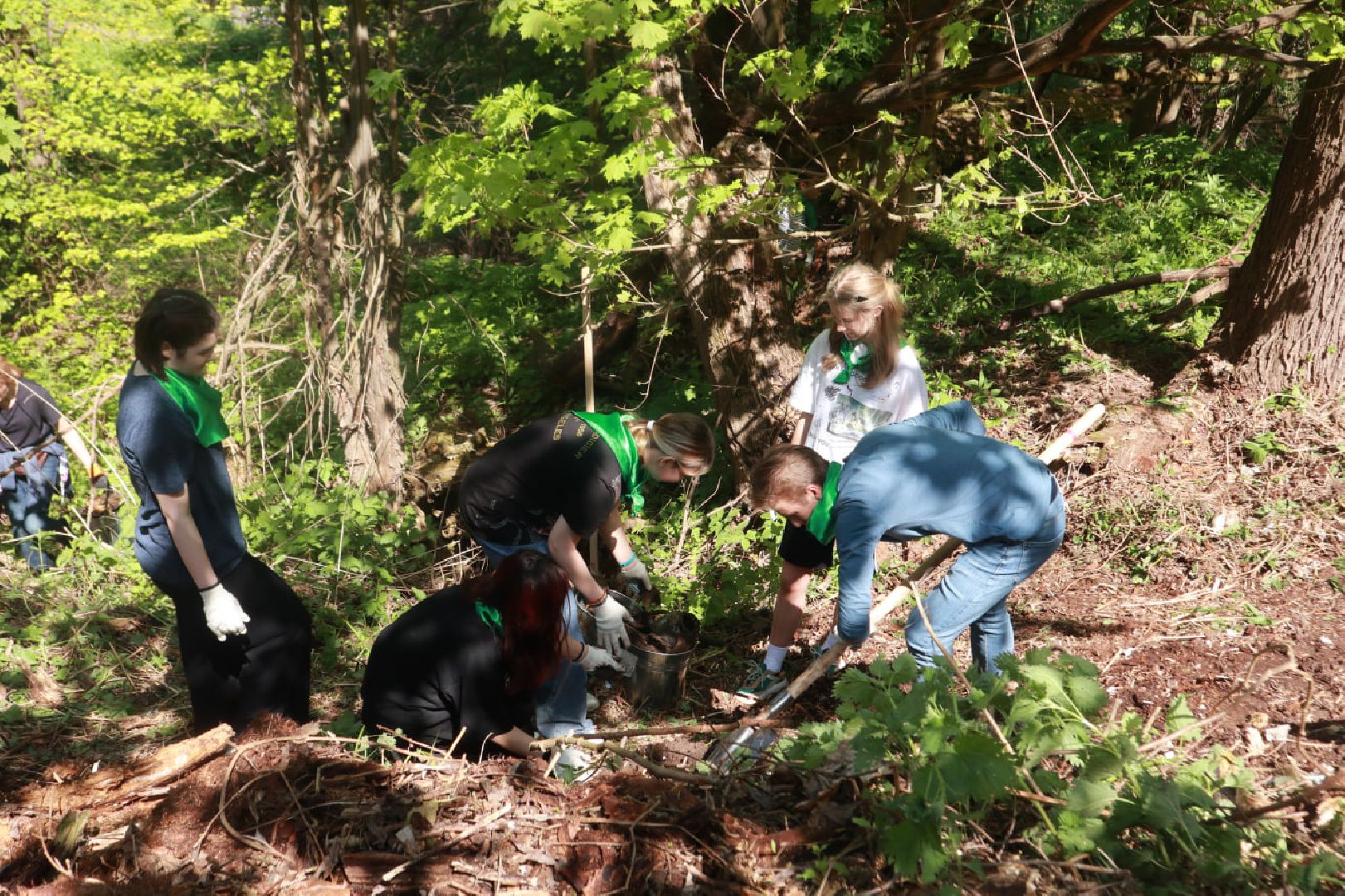 Пущино, волонтеры, субботник