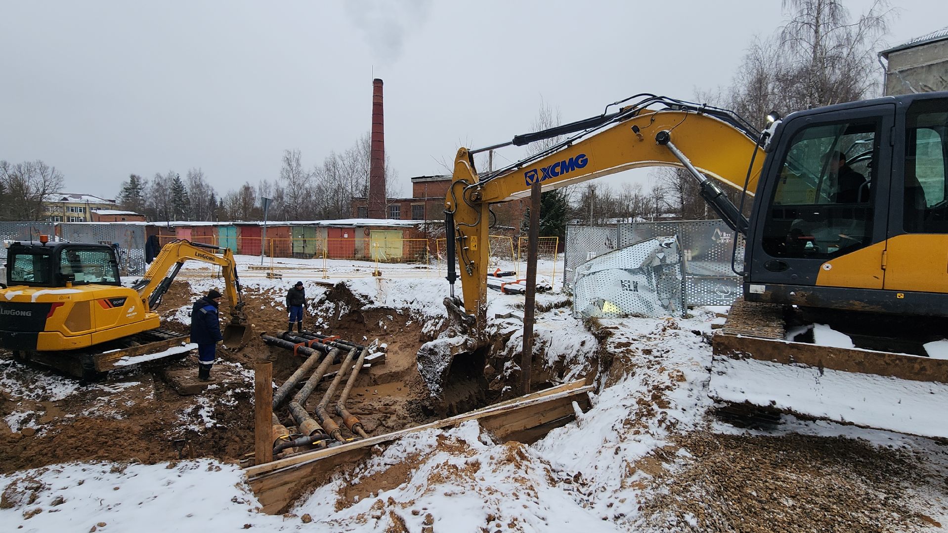 волоколамск, сычево, ремонт теплосети, жкх,