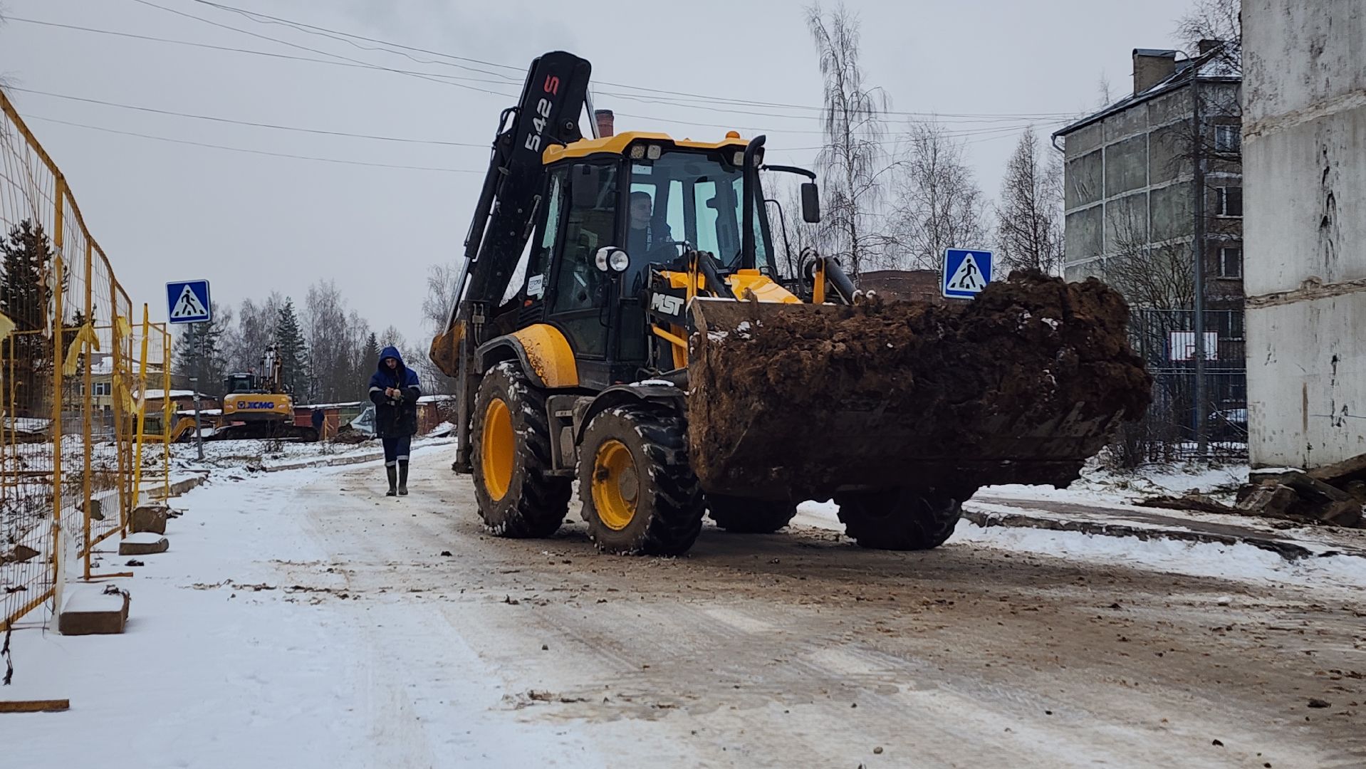волоколамск, сычево, ремонт теплосети, жкх,