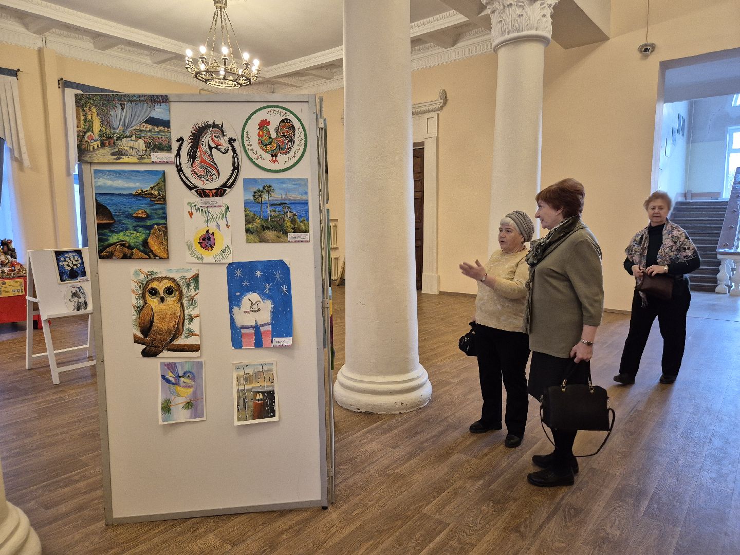 день художника, выставка художников,  орехово-зуевский округ, демиховский дворец культуры,