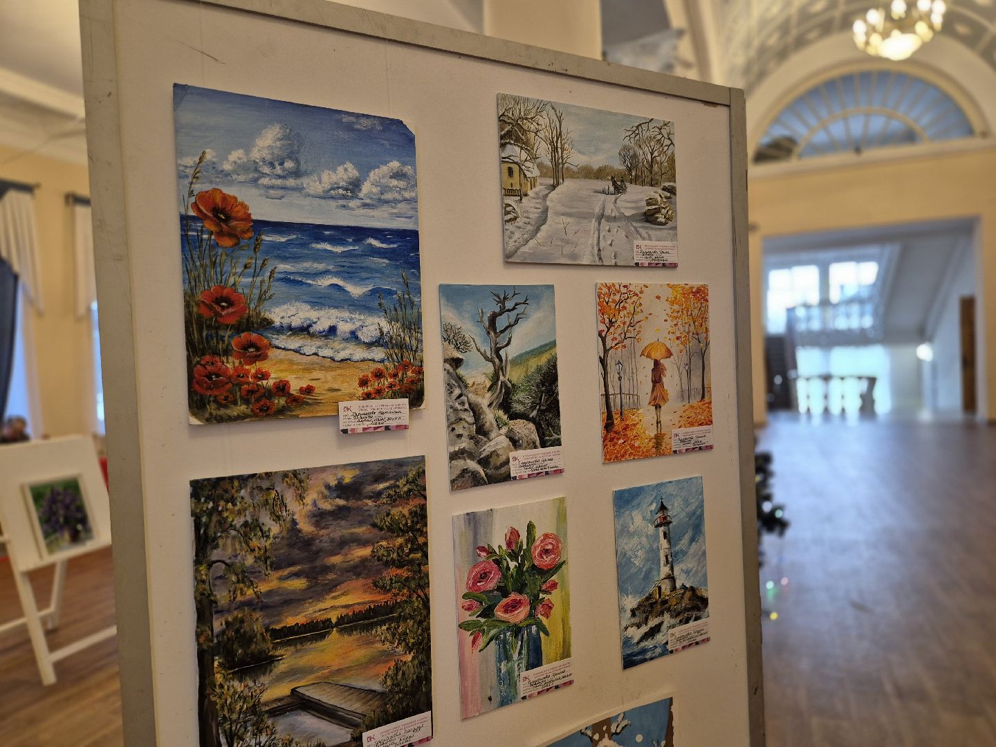 день художника, выставка художников,  орехово-зуевский округ, демиховский дворец культуры,