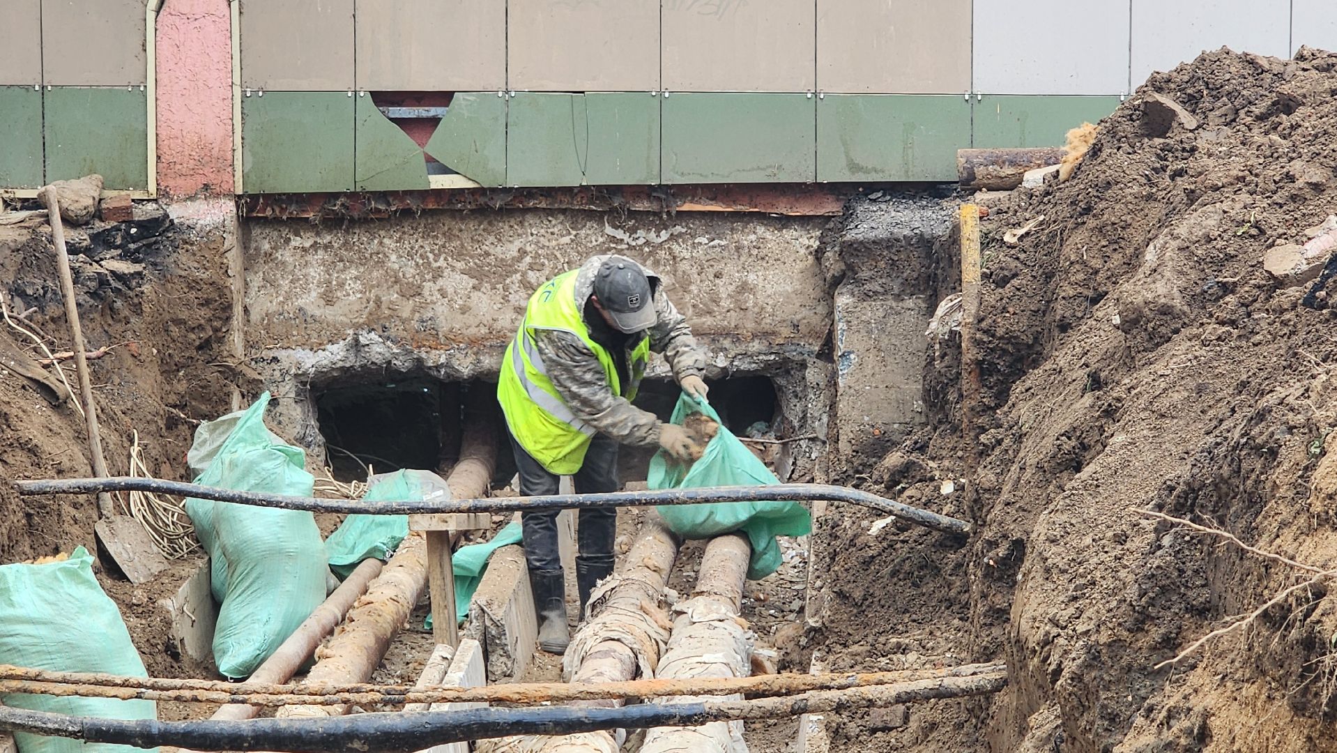 клин, улица новая, улица крюкова, ремонт теплосетей, газпром теплоэнерго,