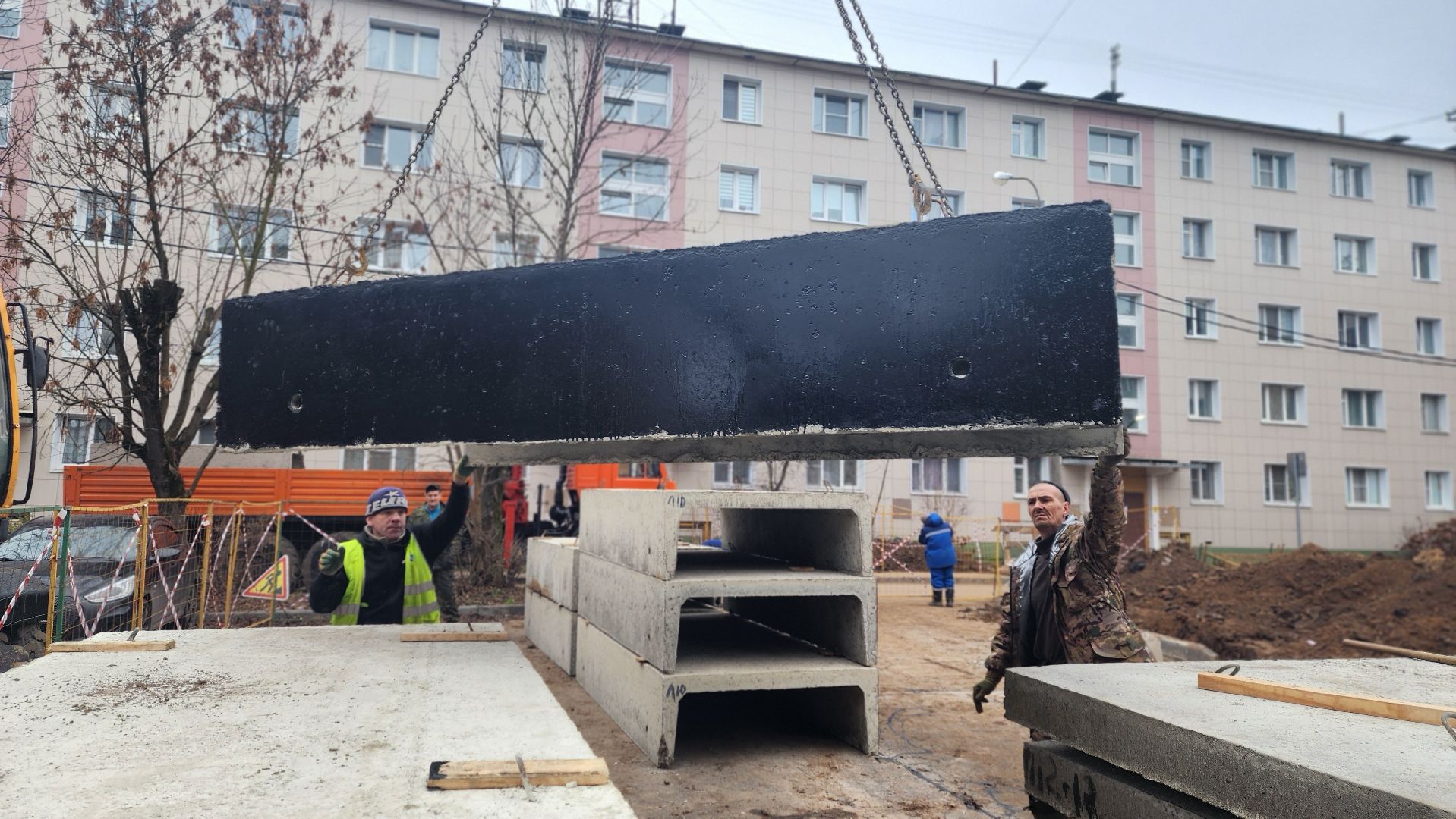 клин, улица новая, улица крюкова, ремонт теплосетей, газпром теплоэнерго,