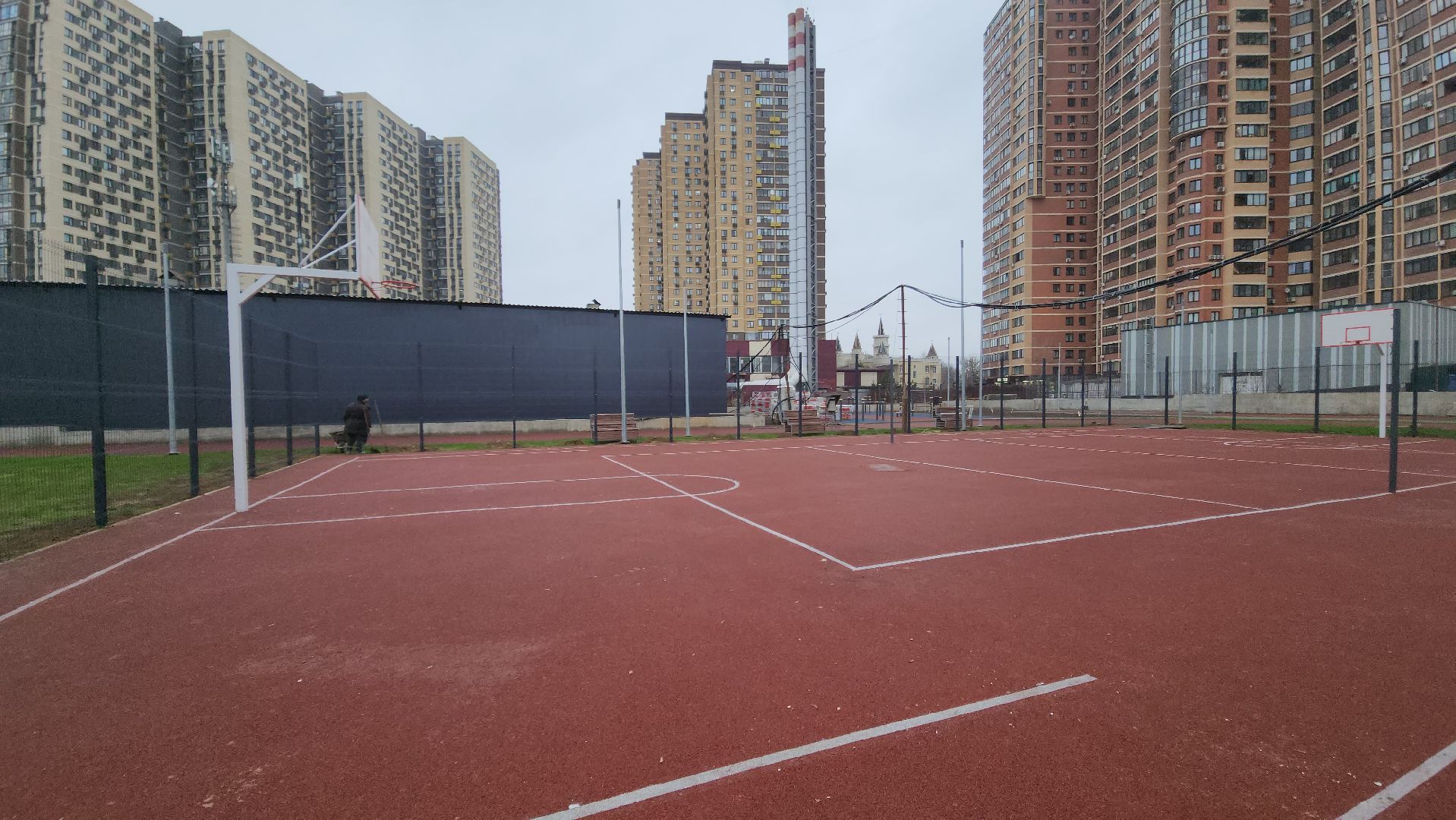 Красногорск , строительство школы,