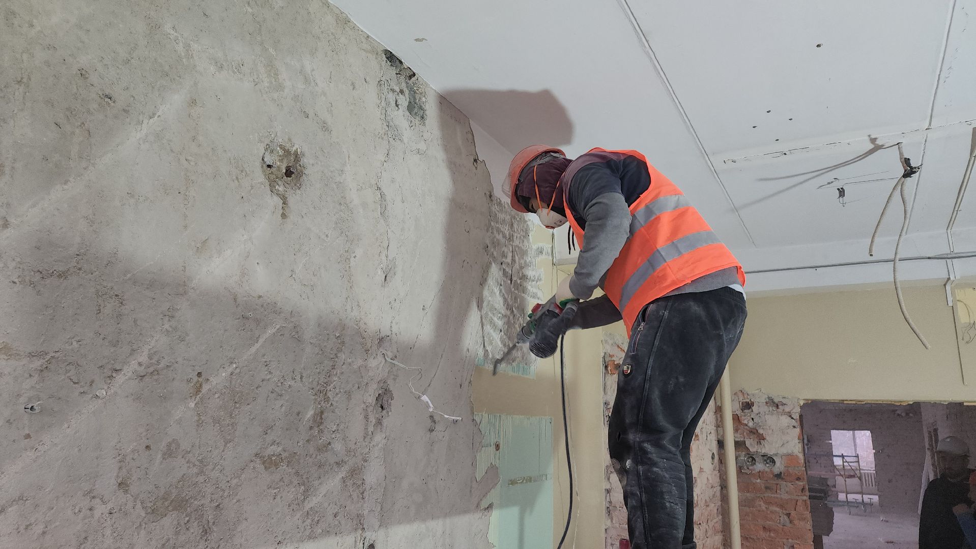 кашира, школа, капитальный ремонт, демонтажные работы, благоустройство,