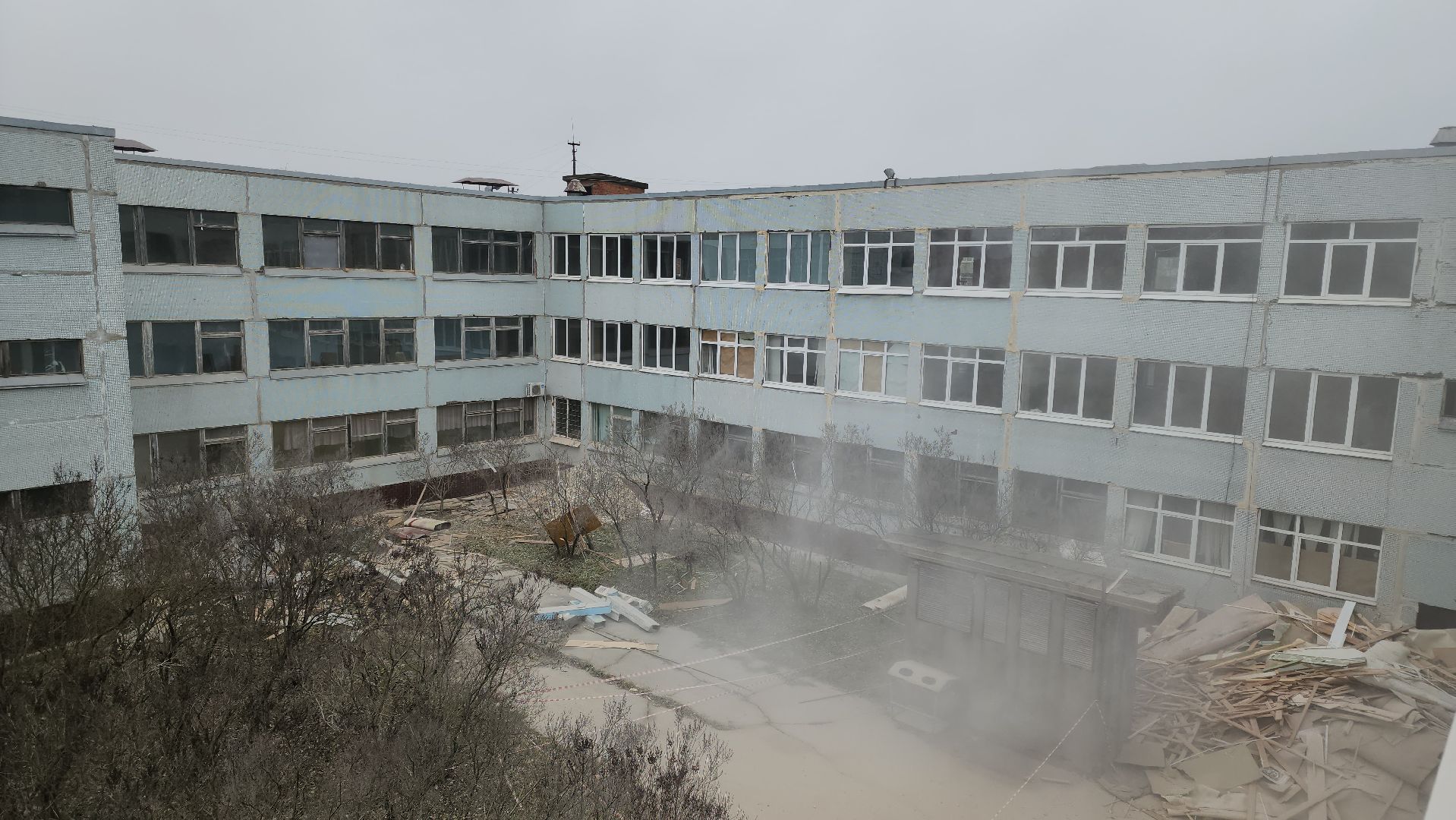 кашира, школа, капитальный ремонт, демонтажные работы, благоустройство,