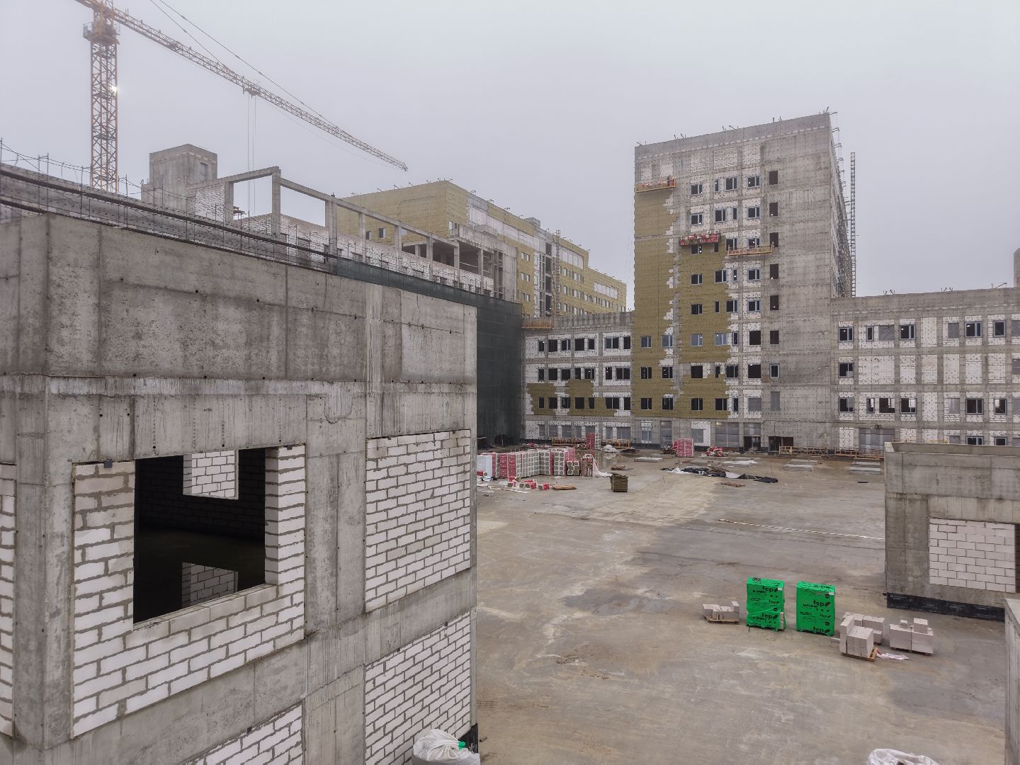 видео с коптера, больница в ольгино, больница балашиха,